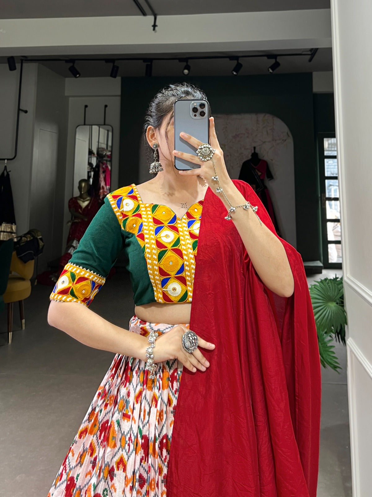 Womenline Drape yourself in Patola elegance Lehenga Choli