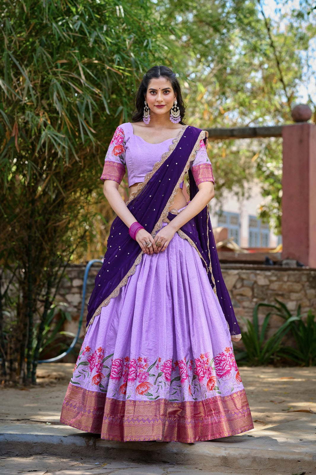Womenline Our Stunning Cotton Silk Lehenga Choli
