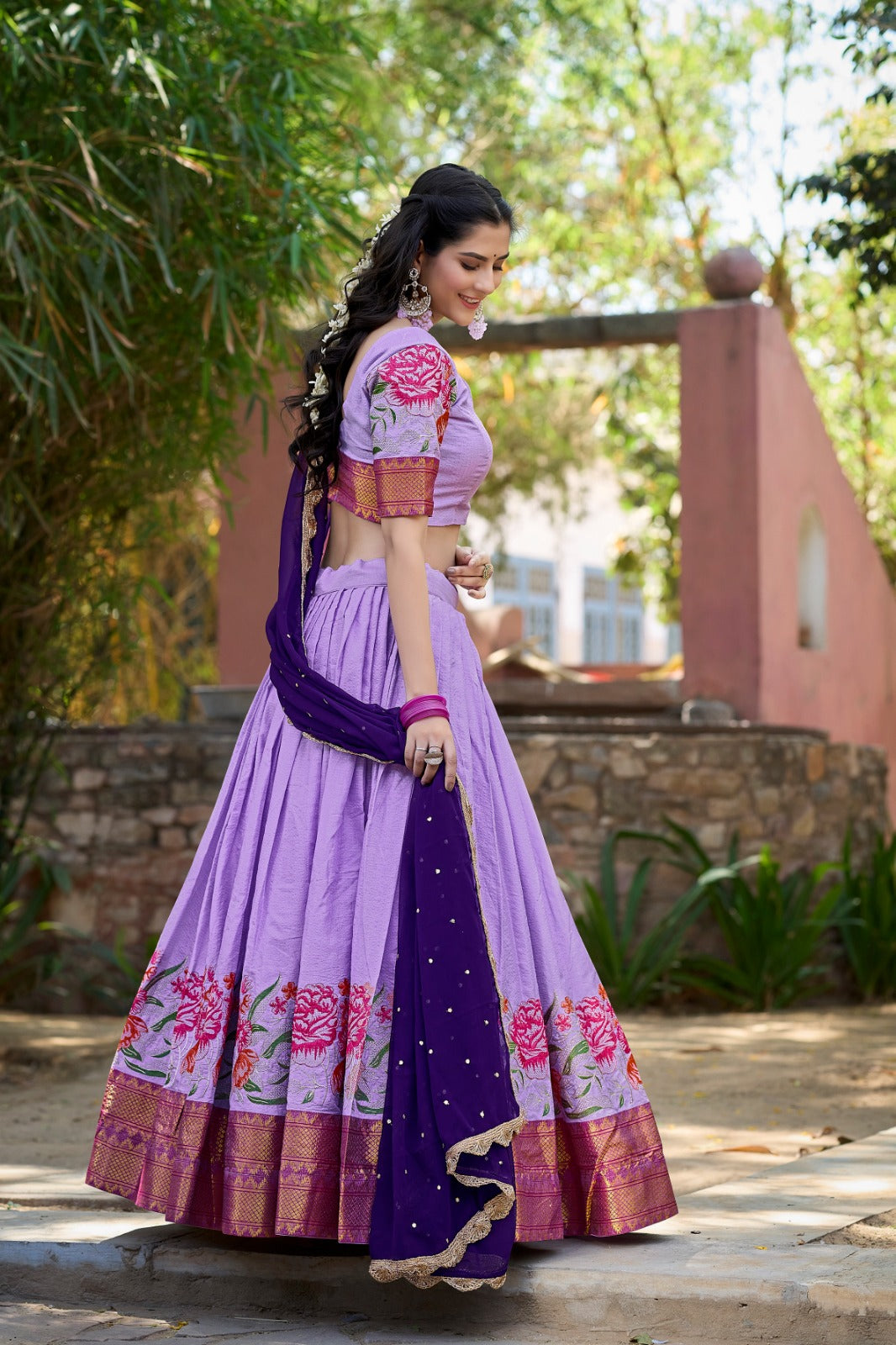 Womenline Our Stunning Cotton Silk Lehenga Choli