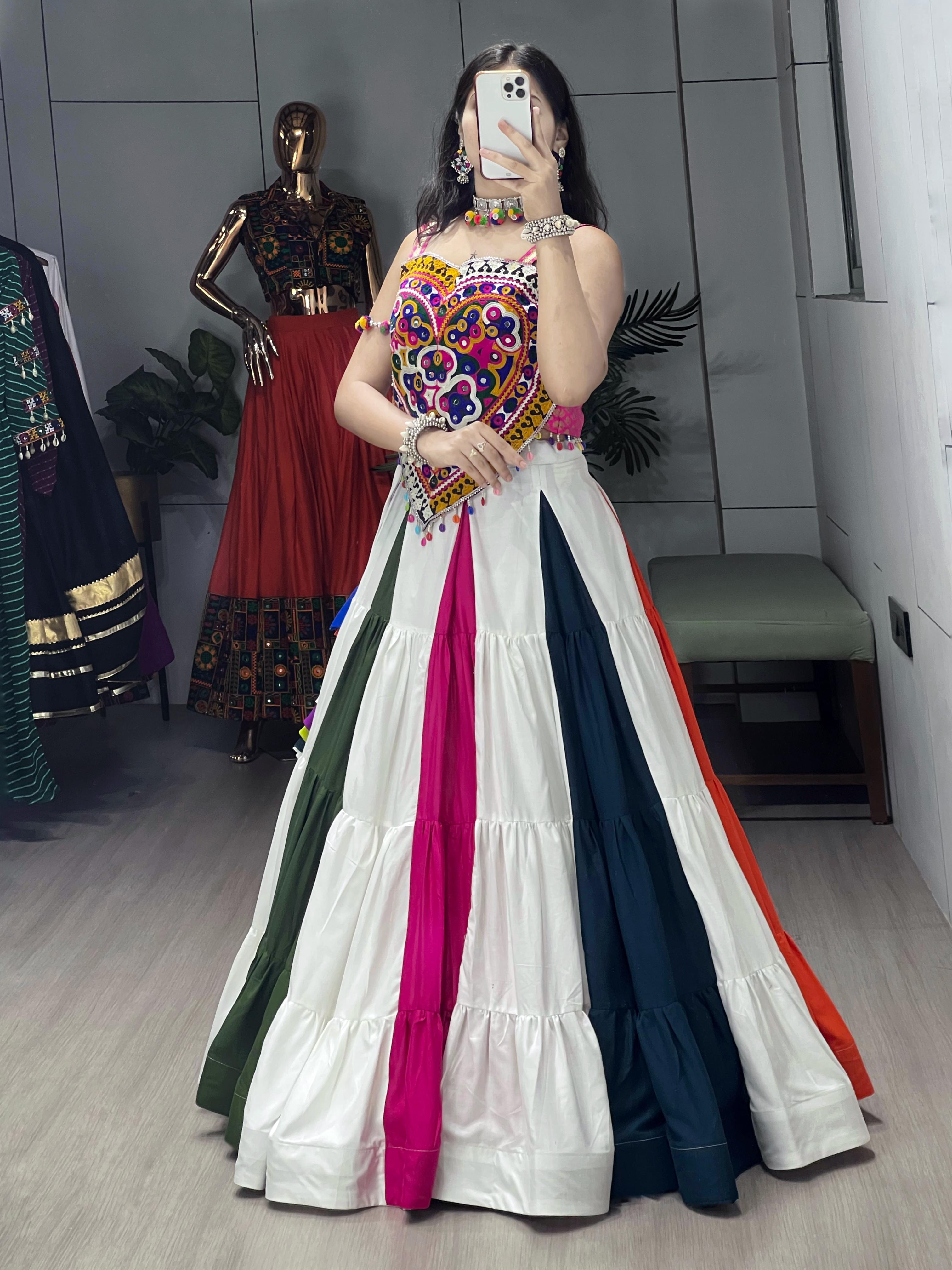 Womenline Flaunt ethnic elegance with this colorful Navratri choli