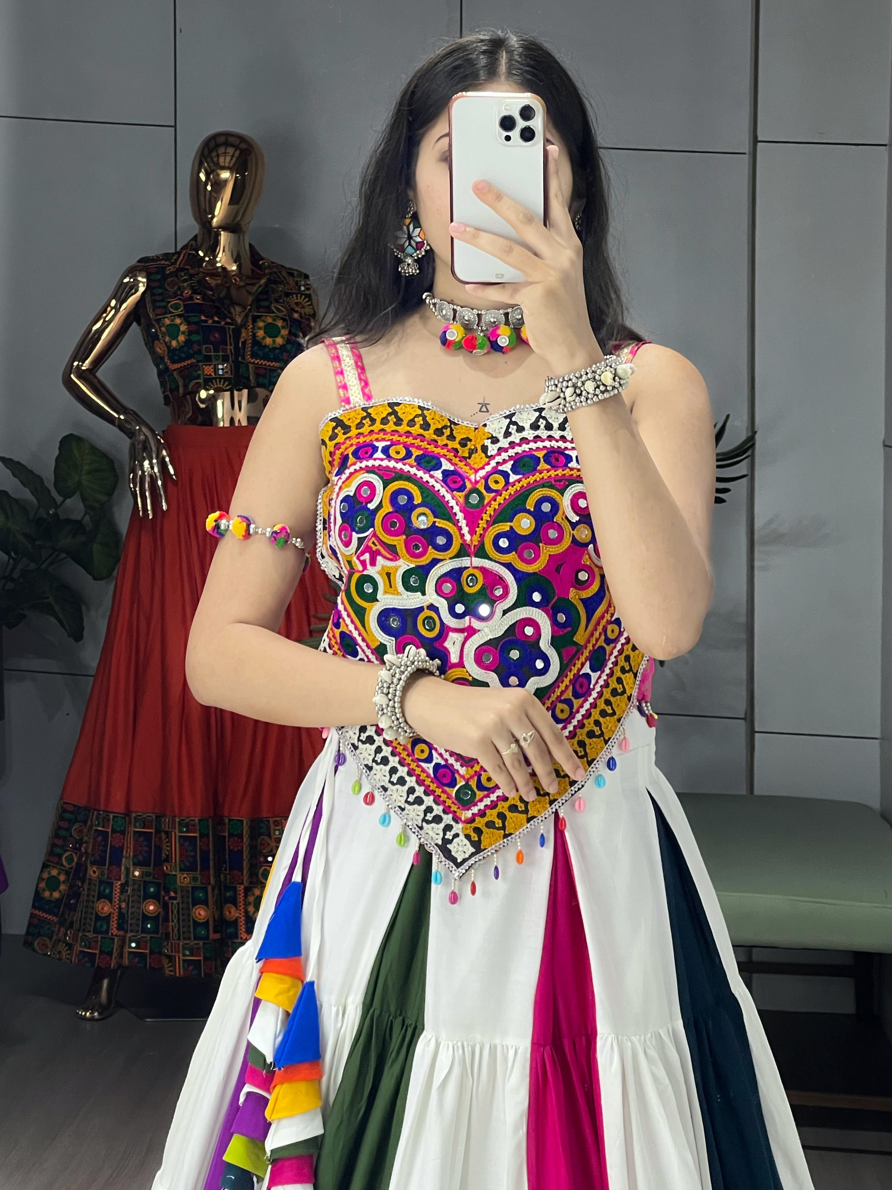 Womenline Flaunt ethnic elegance with this colorful Navratri choli