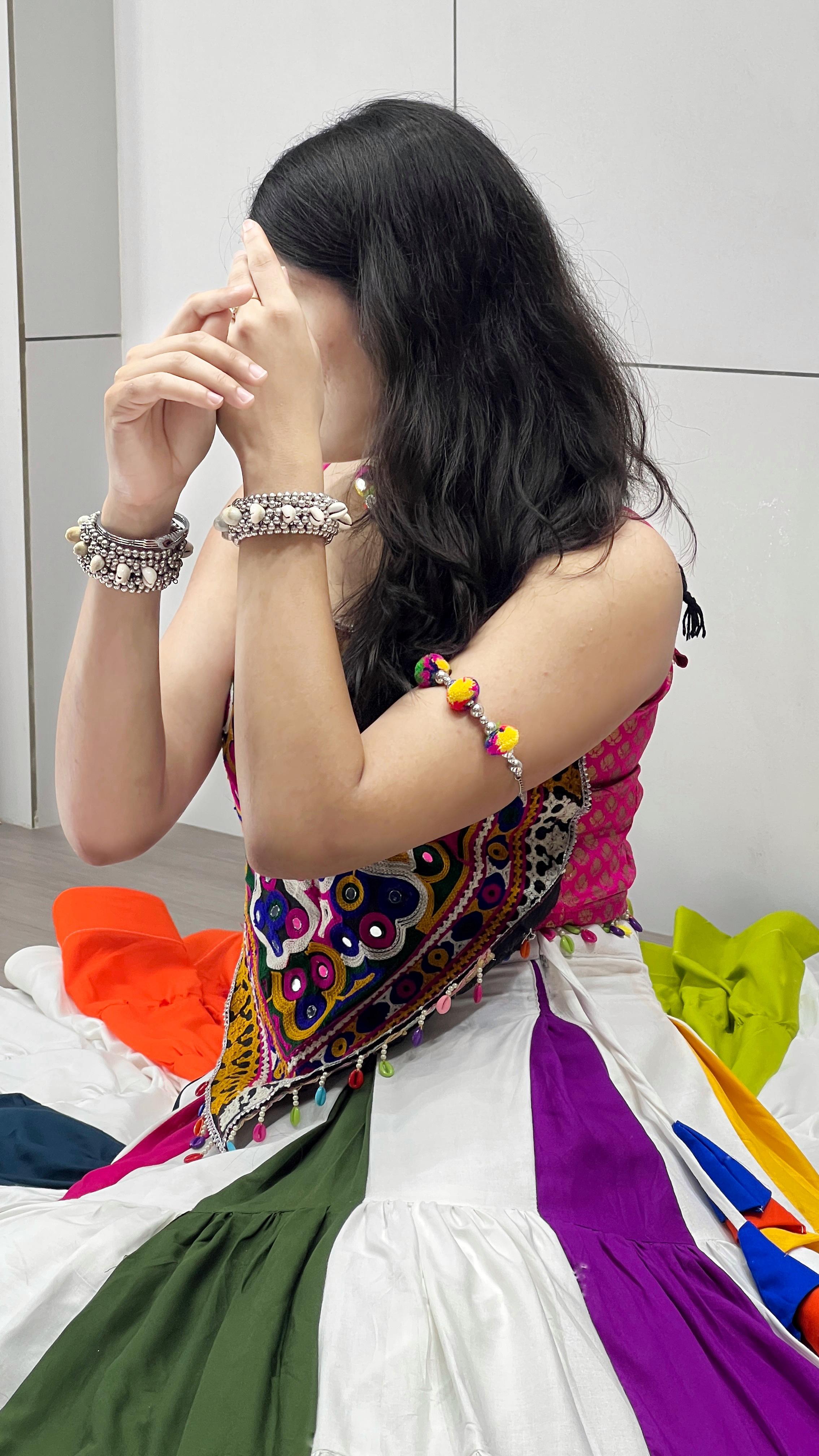 Womenline Flaunt ethnic elegance with this colorful Navratri choli