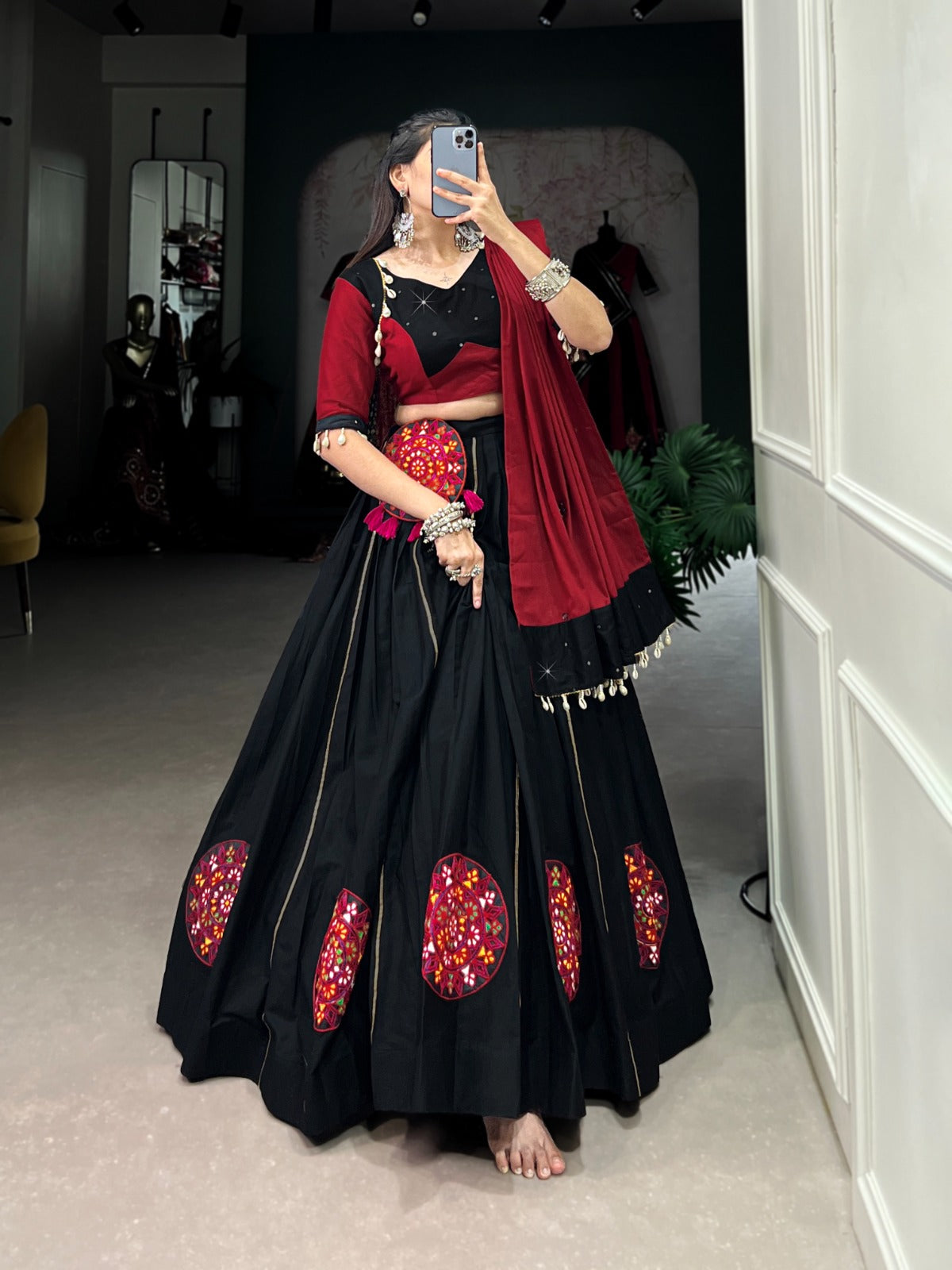 Womenline Not just black… it’s bold Navratri Lehenga Choli