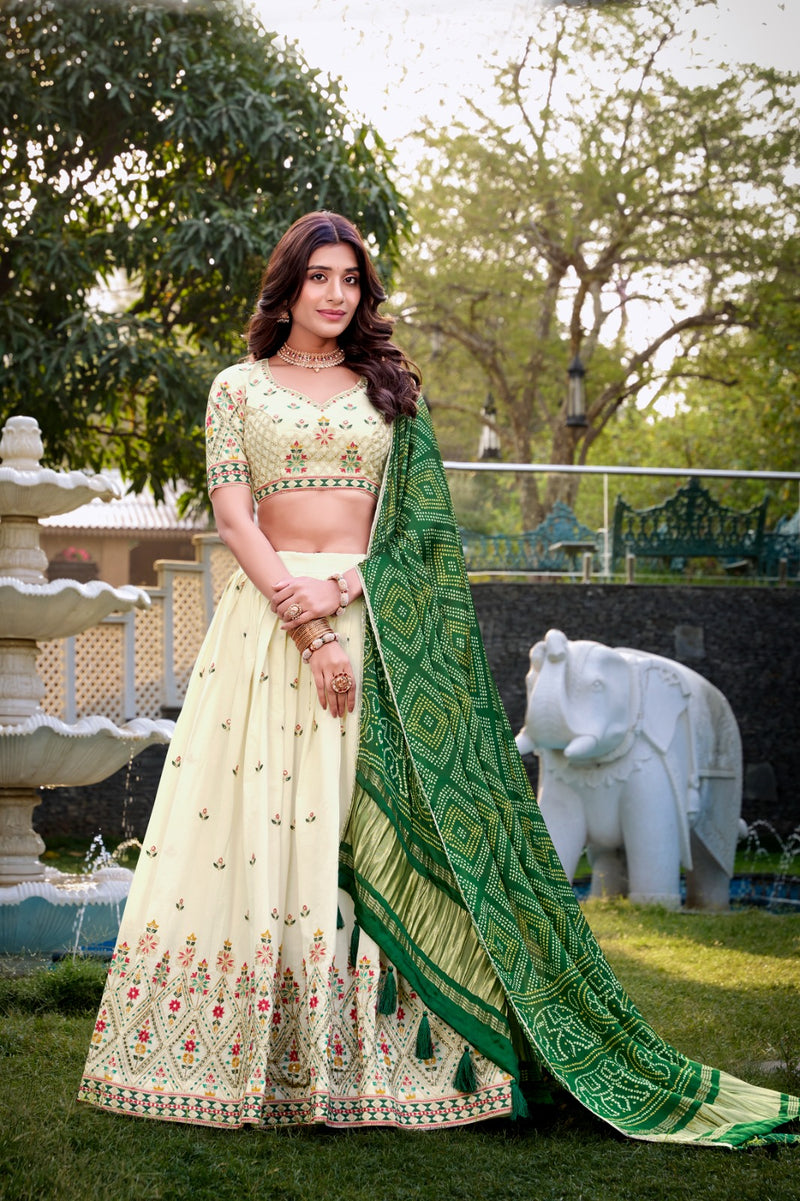 Womenline SQR Khadi Cotton Lehenga Choli