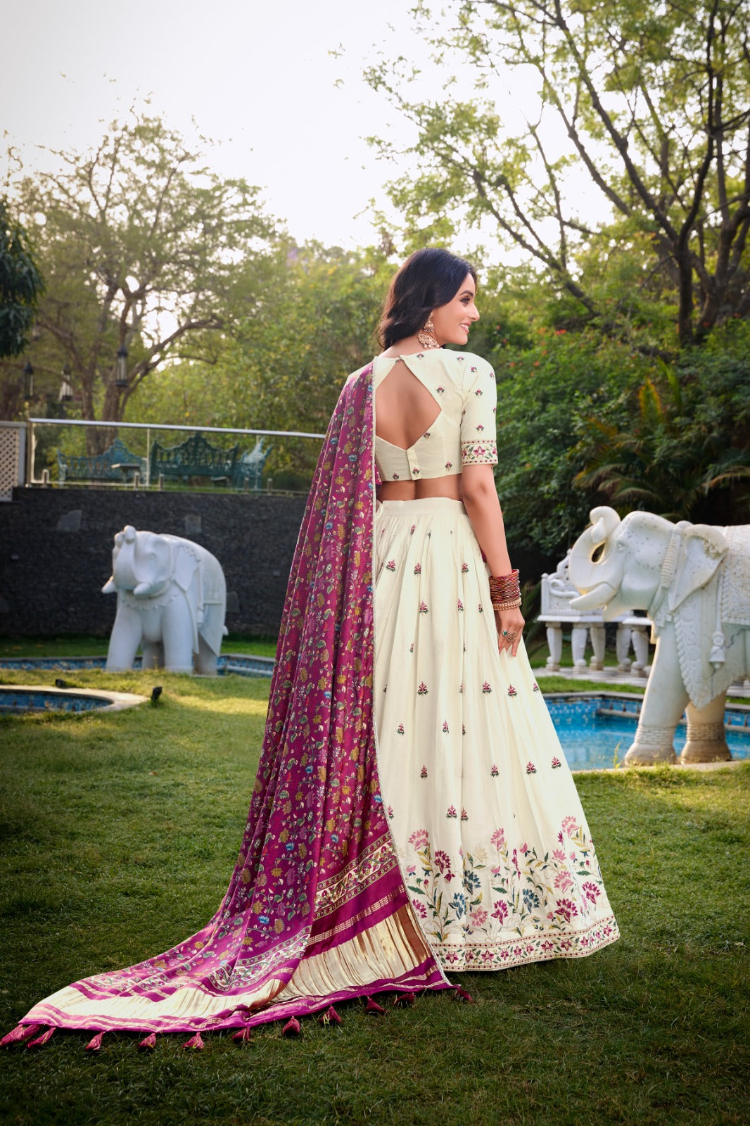 Womenline FLW Khadi Cotton Lehenga Choli