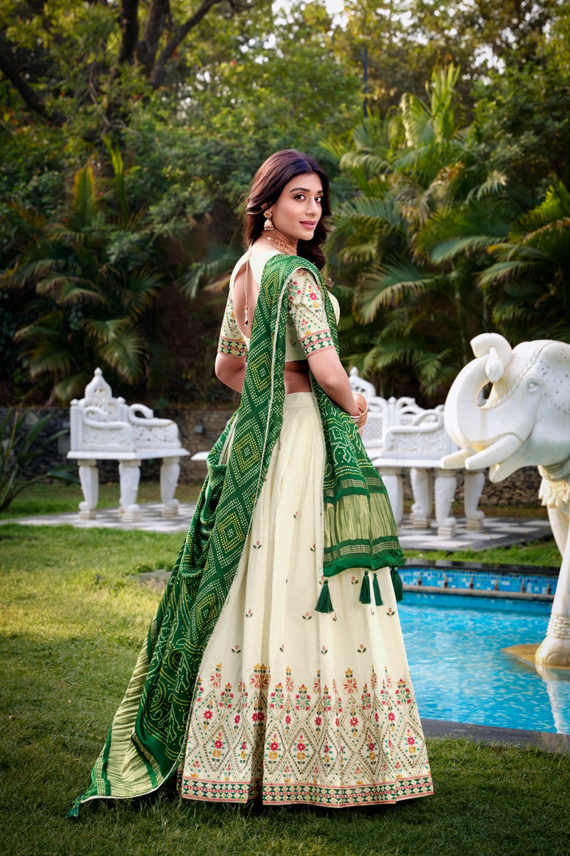 Womenline SQR Khadi Cotton Lehenga Choli
