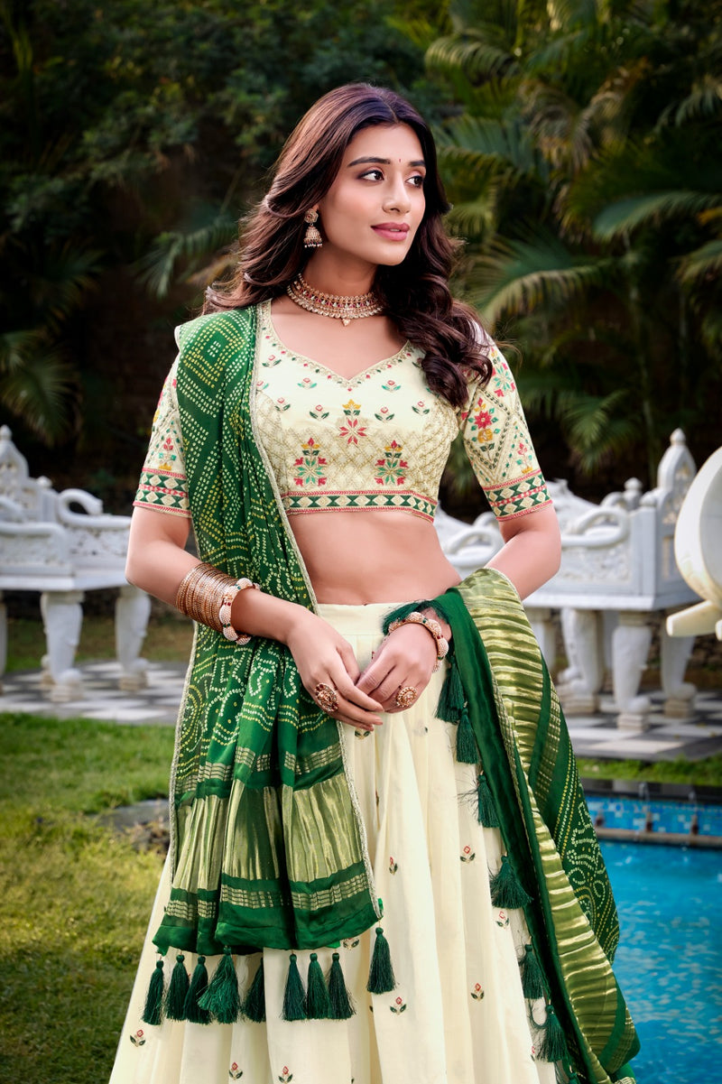 Womenline SQR Khadi Cotton Lehenga Choli