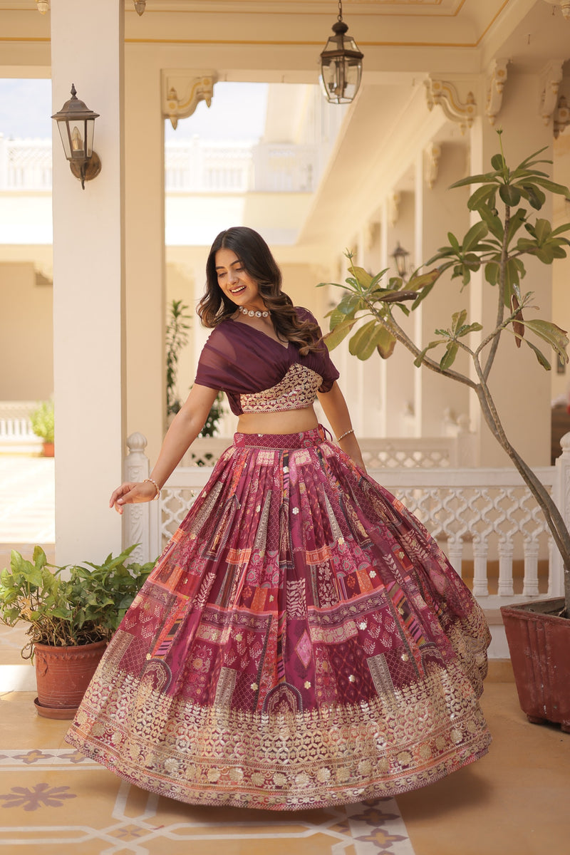 Womenline Russian Silk Rich Lehenga Choli