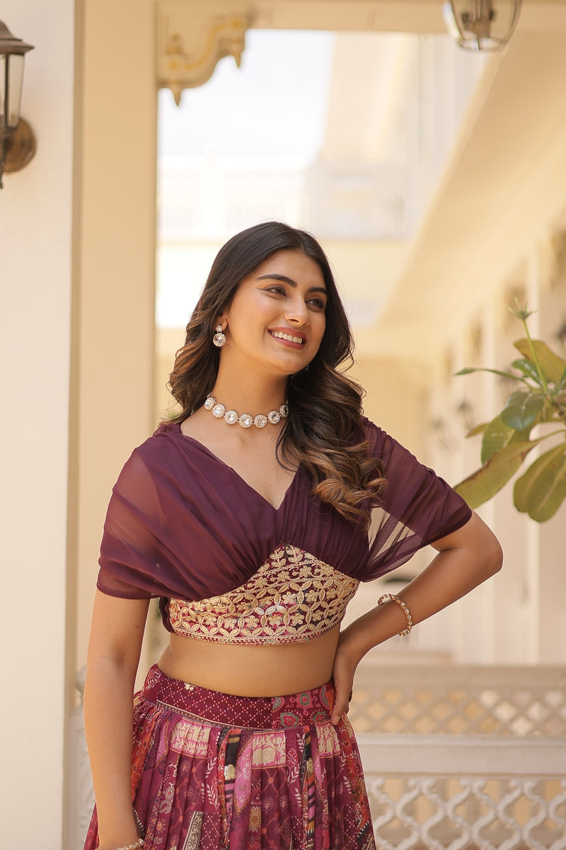 Womenline Russian Silk Rich Lehenga Choli
