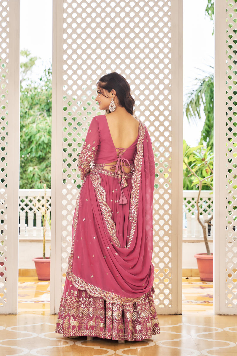 Womenline Heavy Foux Georgette Lehenga Choli