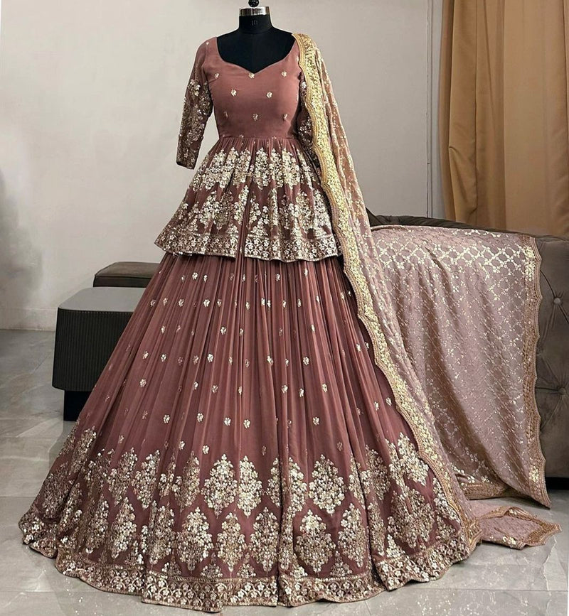 Womenline Elegant Embroidered Sequence Designer Kediya Set