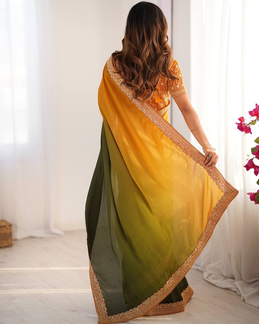 WomenLine Saree with a Touch of Royal Heritage