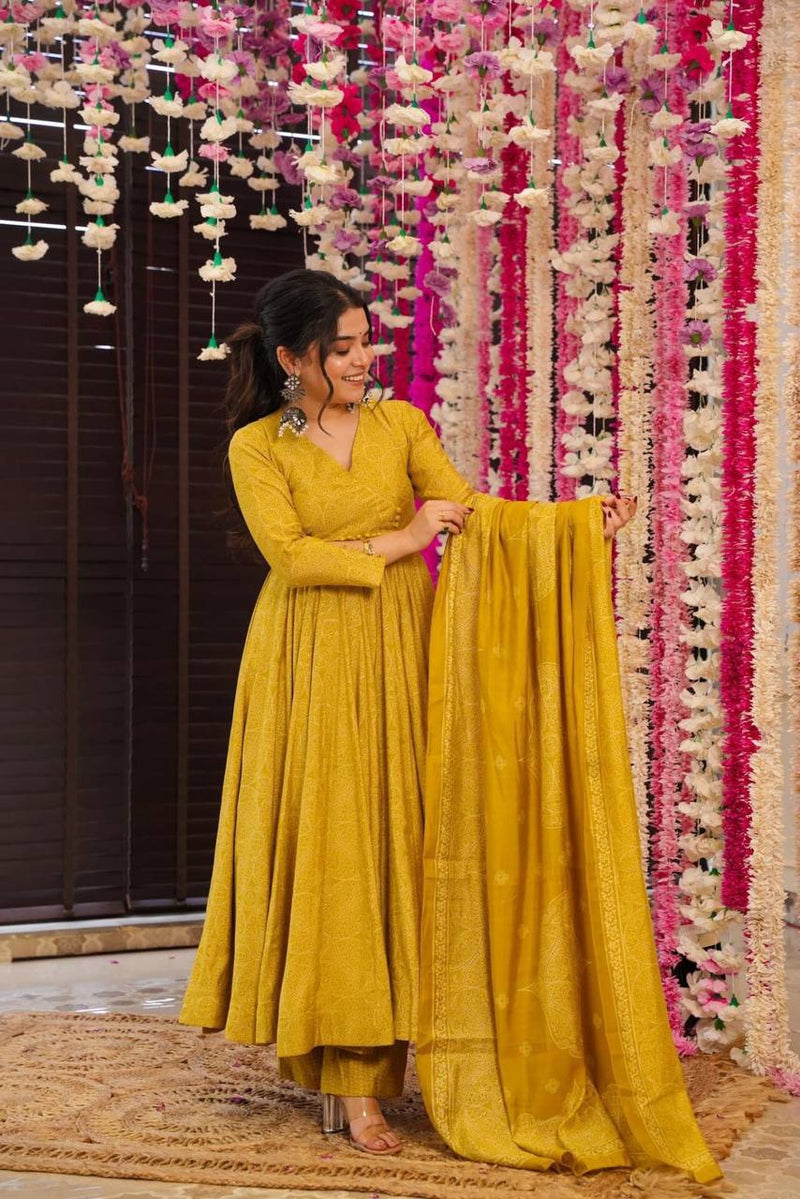 Womenline  Beauty Blossom Anarkali suit