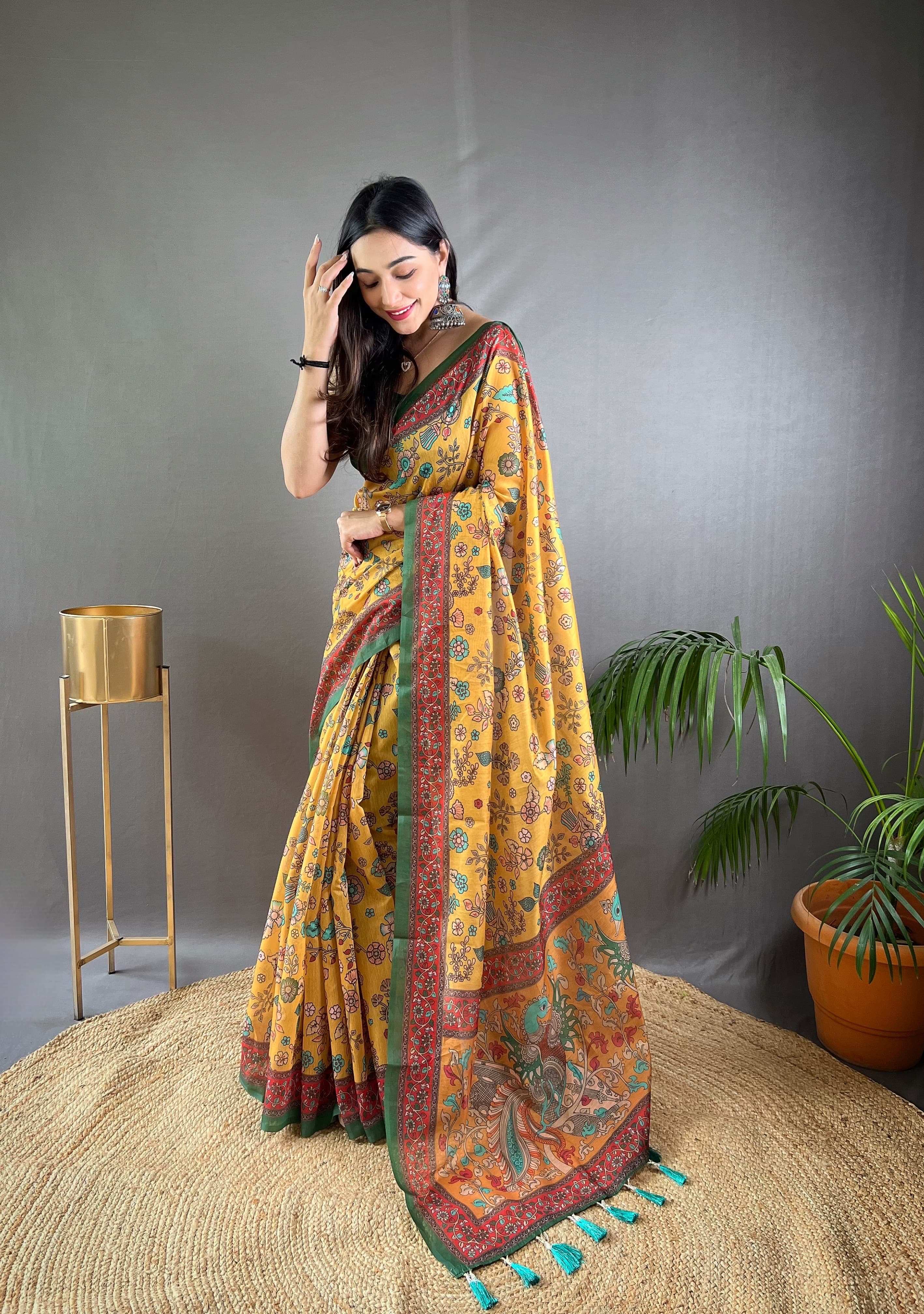 Womenline Best Kalamkari Saree