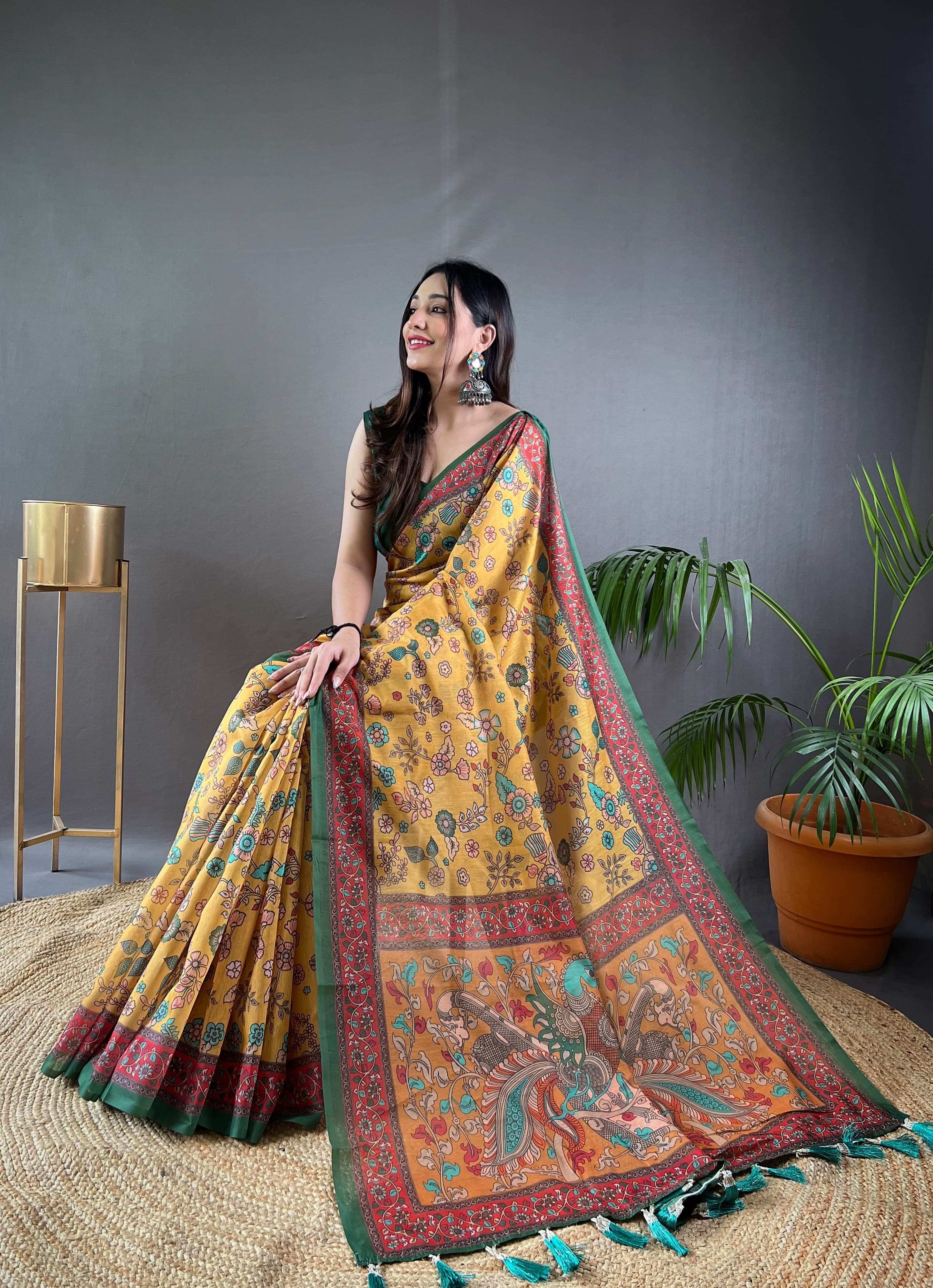 Womenline Best Kalamkari Saree