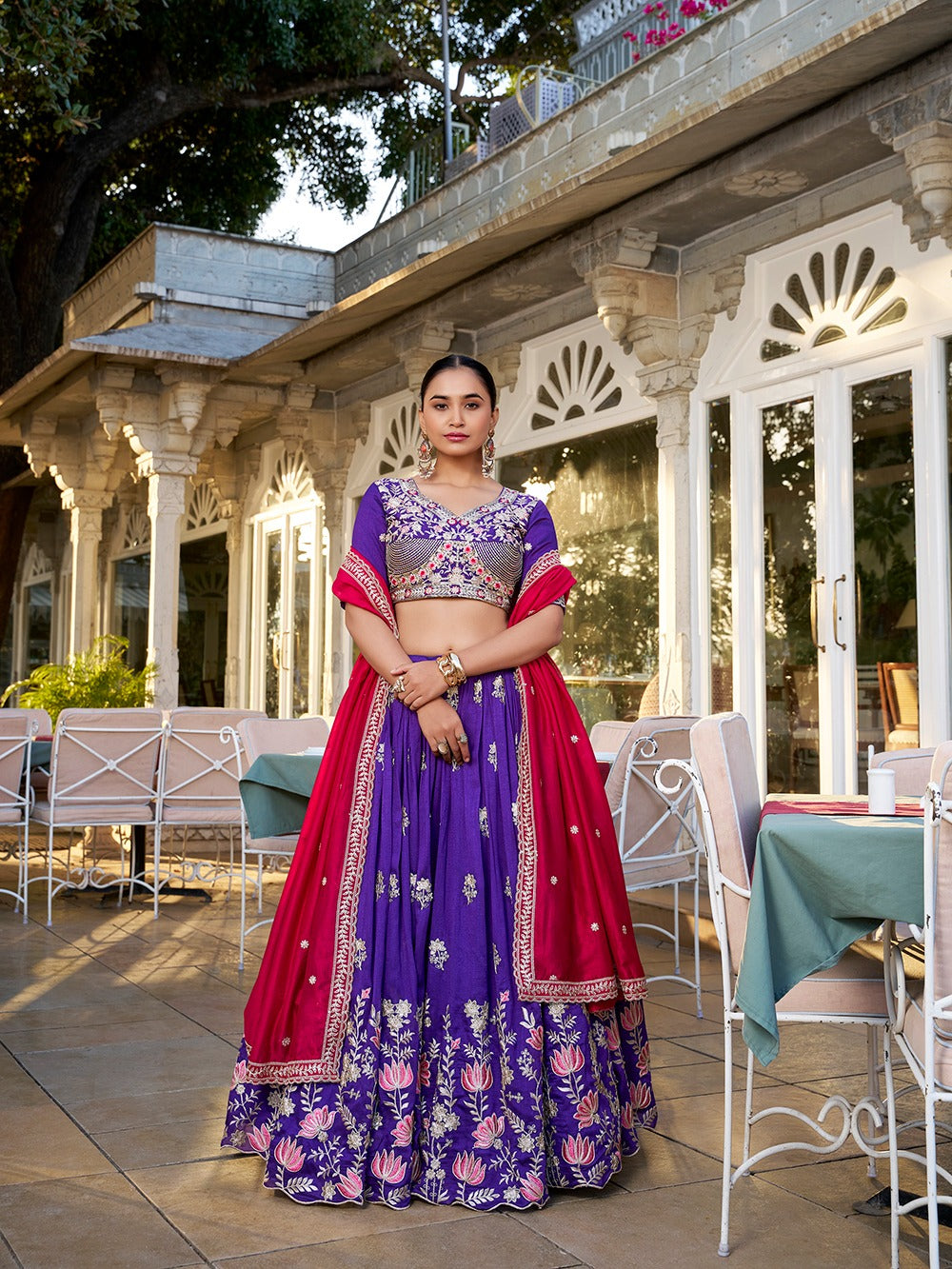Womenline Blue Color Designer lehenga Choli