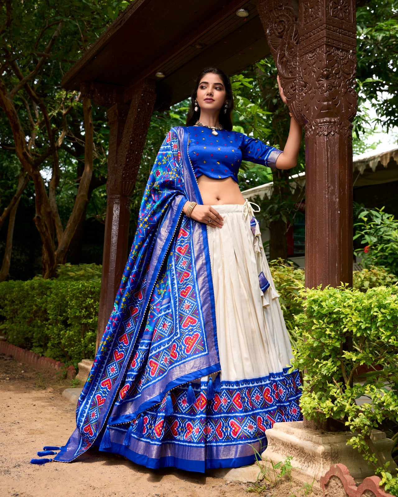 Womenline Blue Color Lehenga Choli