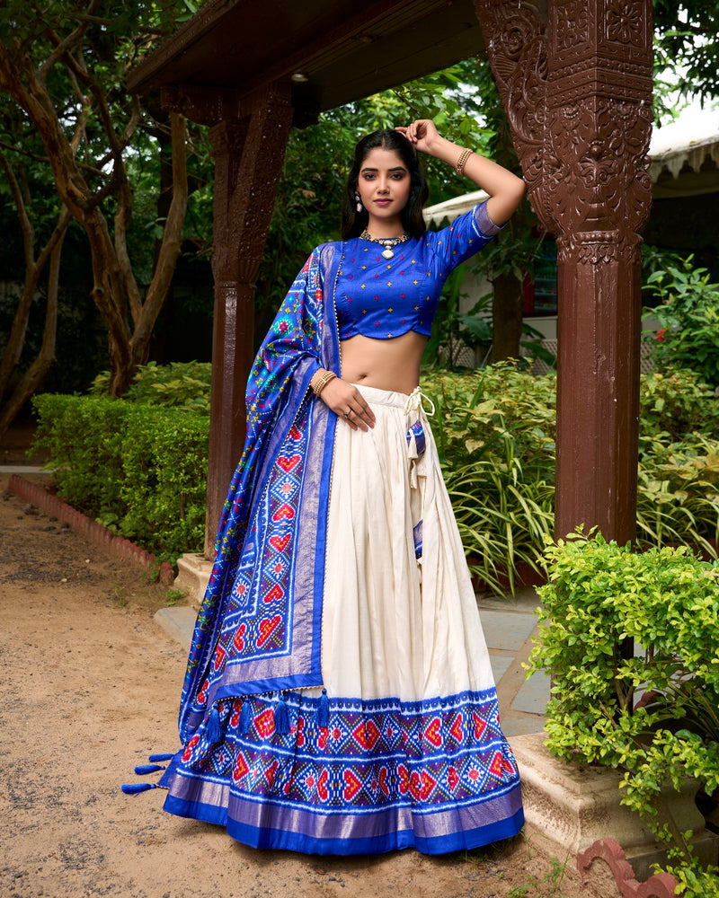 Womenline Blue Color Lehenga Choli