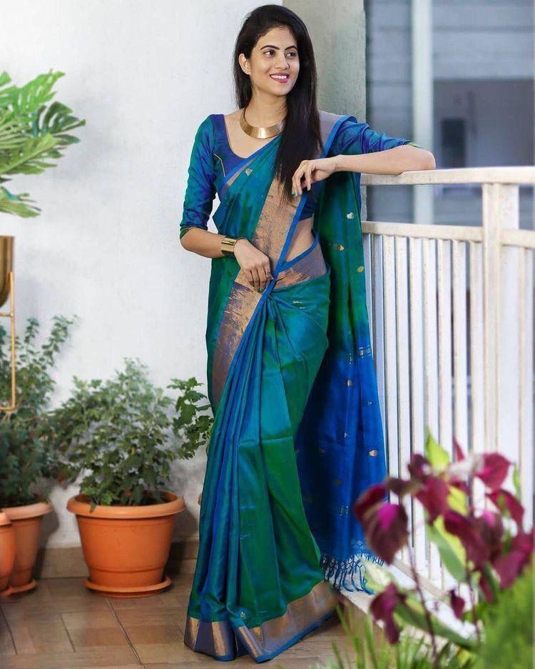 Womenline Breathable Banarasi Saree
