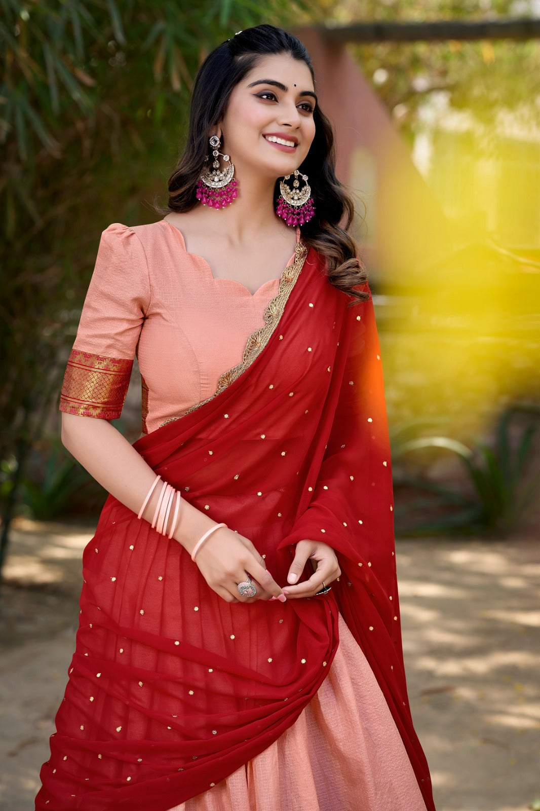 Womenline Capture Attention with Our Stunning Cotton Silk Lehenga