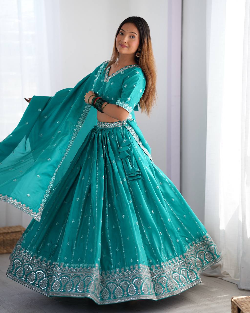 Designer Touch Lehenga Choli with Traditional Appeal