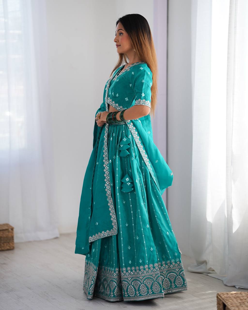 Designer Touch Lehenga Choli with Traditional Appeal