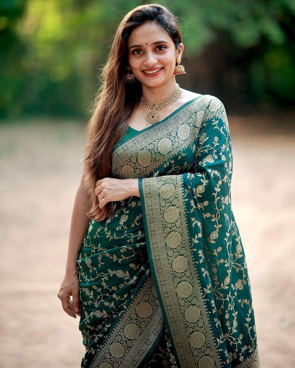 Womenline Dream Wedding Look Banarasi Saree