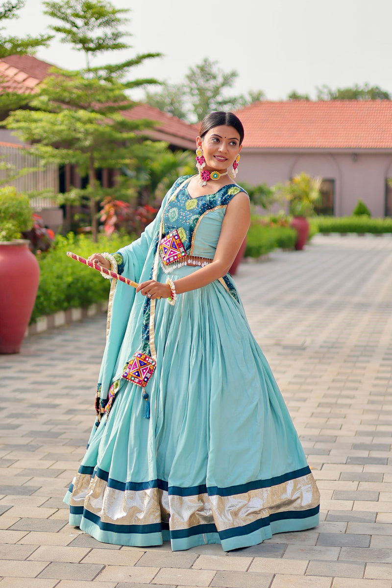 Womenline Gamathi Work Navratri Lehenga choli