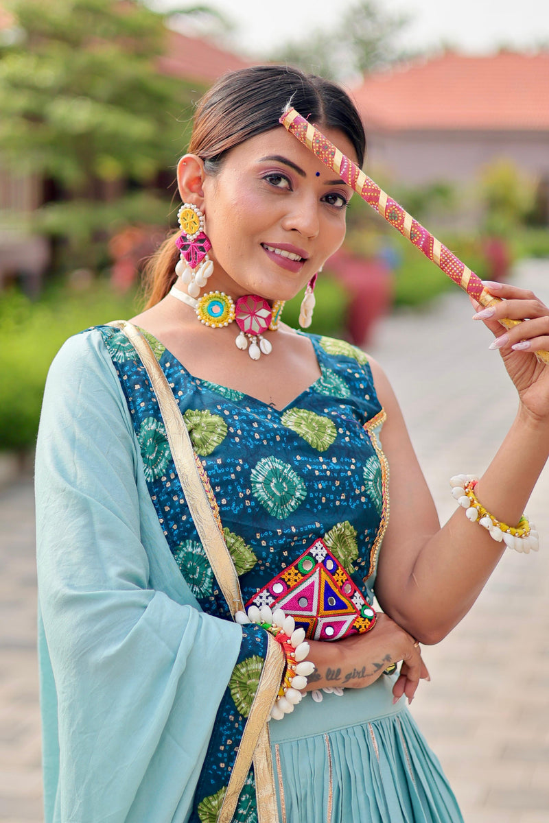 Womenline Gamathi Work Navratri Lehenga choli