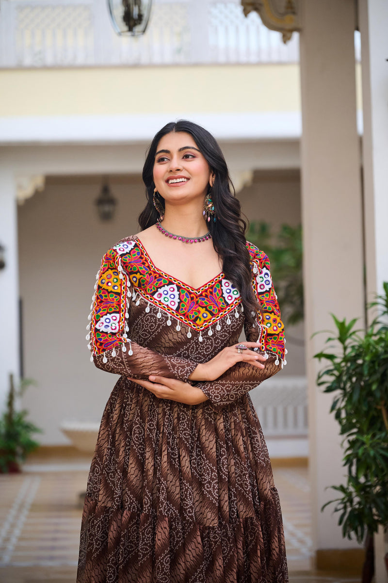 Womenline Gamathi Work Navratri Special Gown