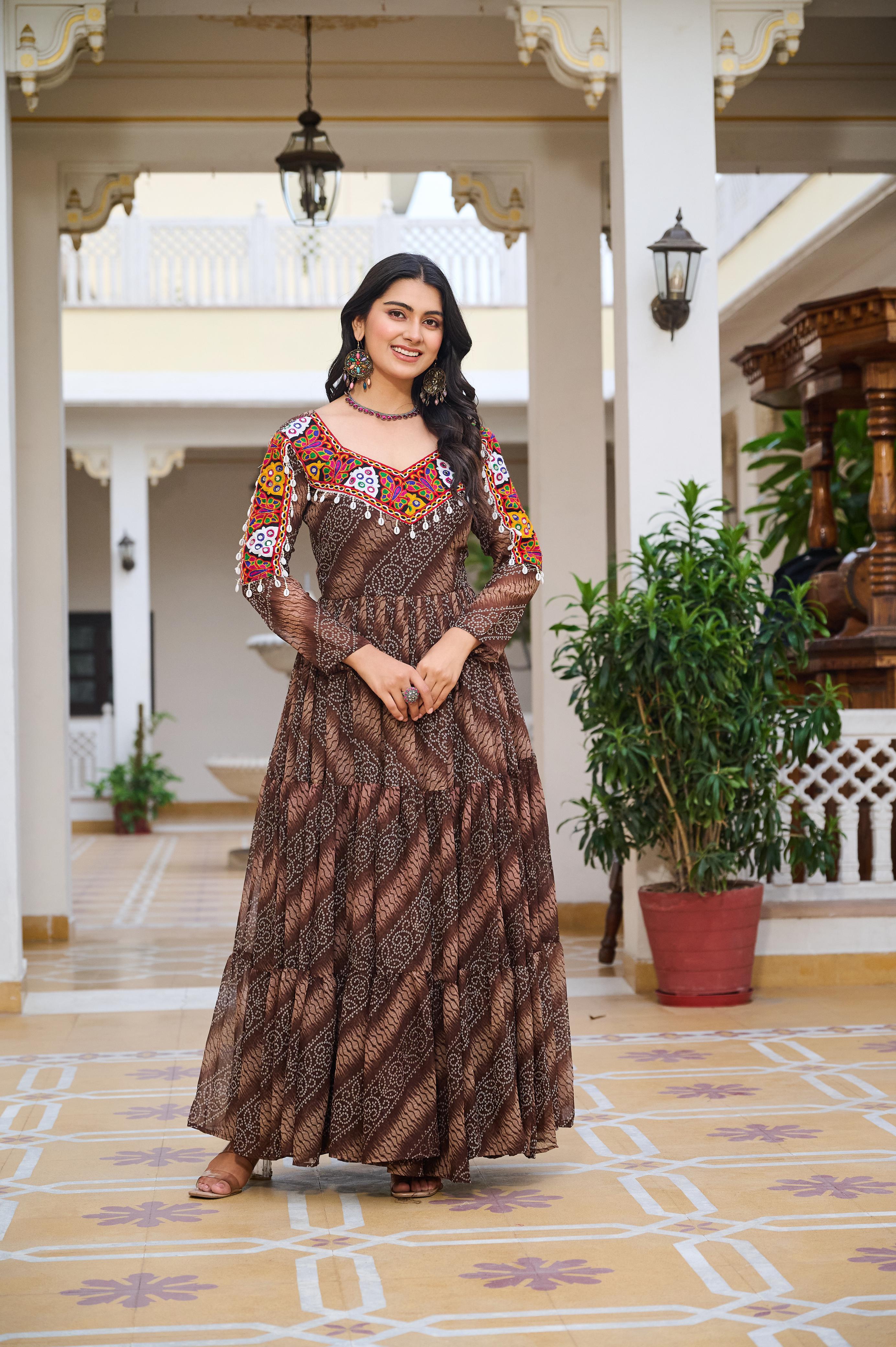 Womenline Gamathi Work Navratri Special Gown