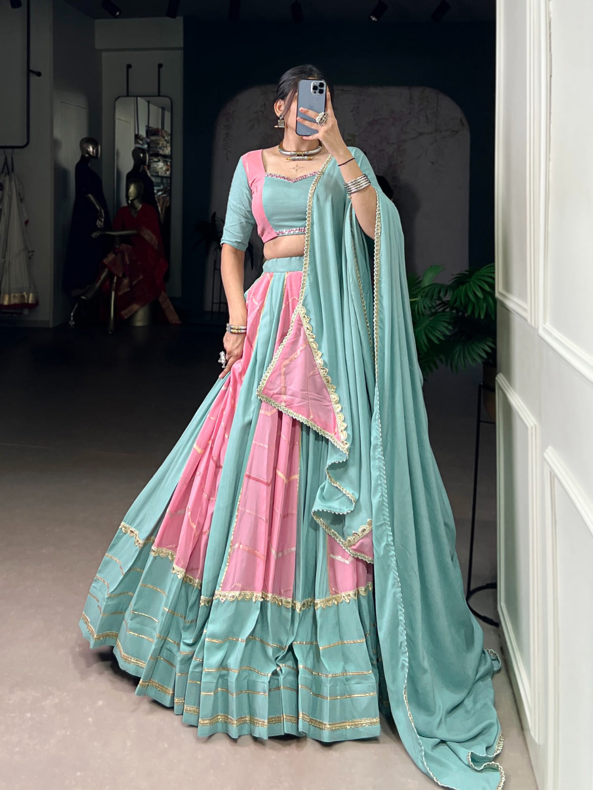 Womenline Graceful Garba Nights Navratri Lehenga Choli