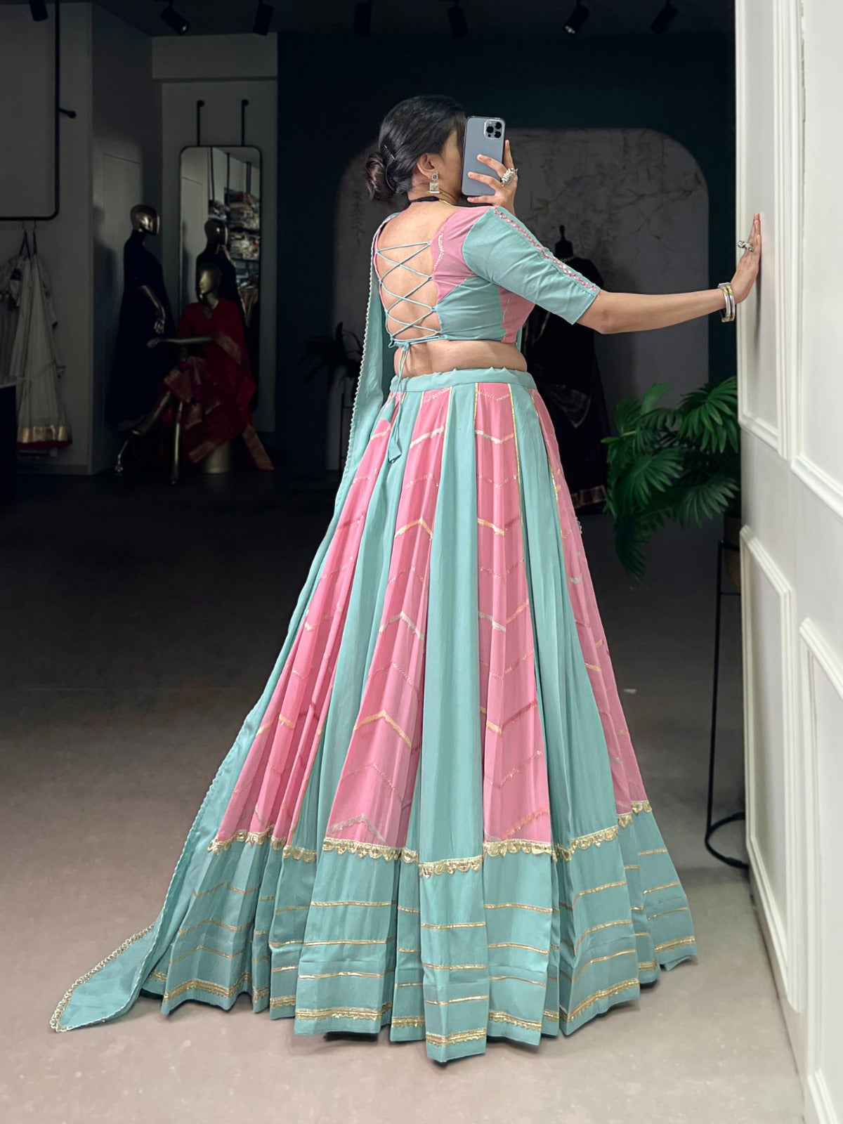 Womenline Graceful Garba Nights Navratri Lehenga Choli