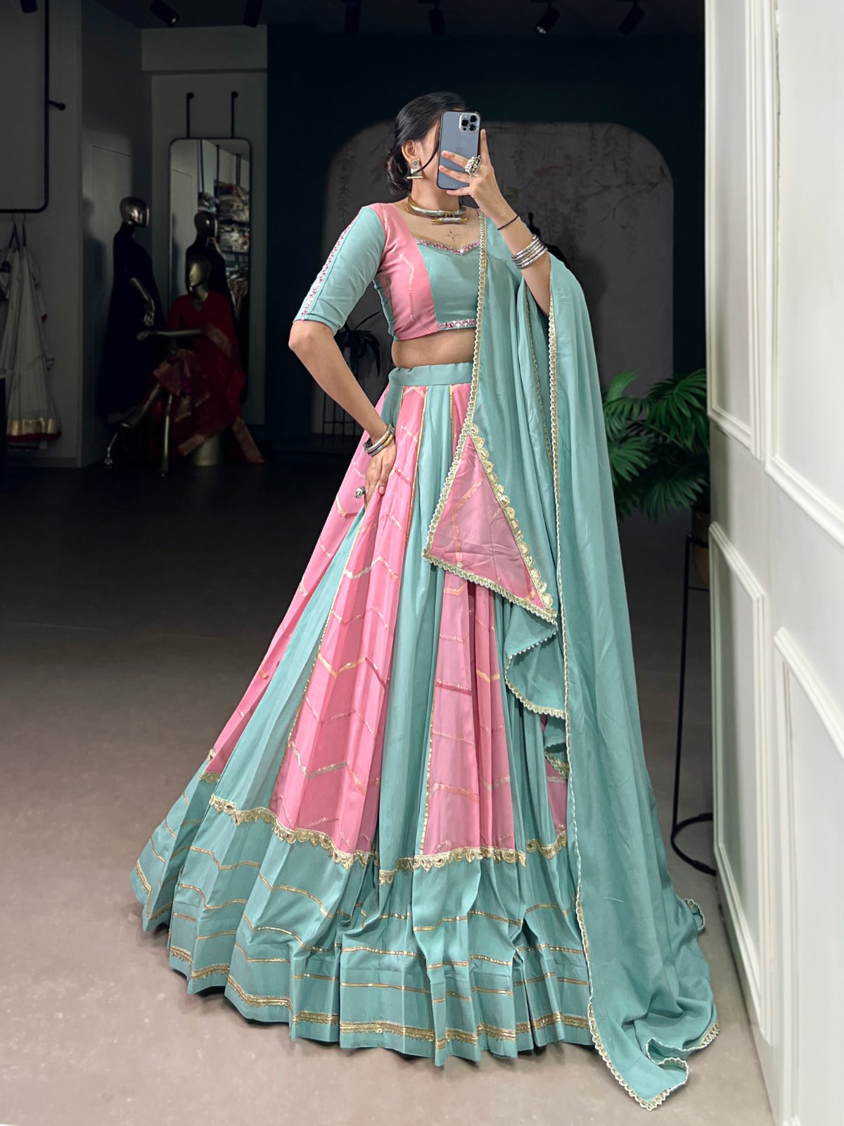 Womenline Graceful Garba Nights Navratri Lehenga Choli