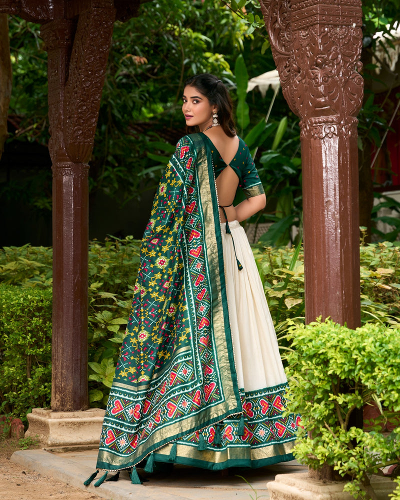 Womenline Green Color Lehenga Choli