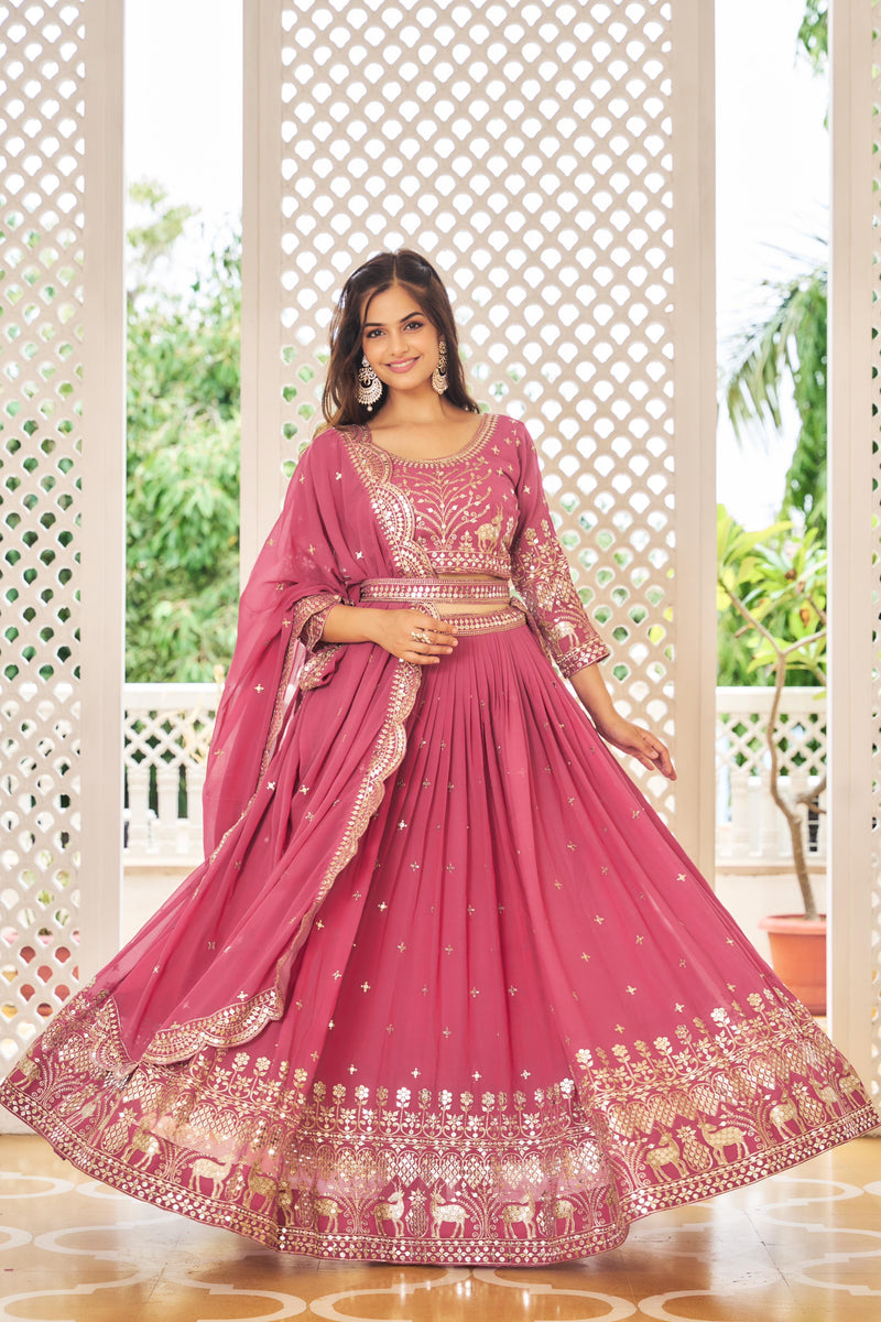 Womenline Heavy Foux Georgette Lehenga Choli