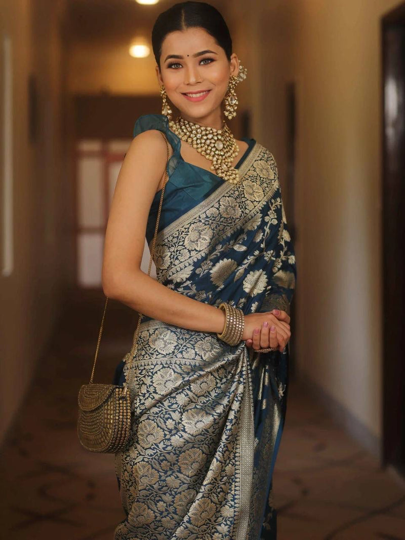 Womenline Lichi Silk Saree