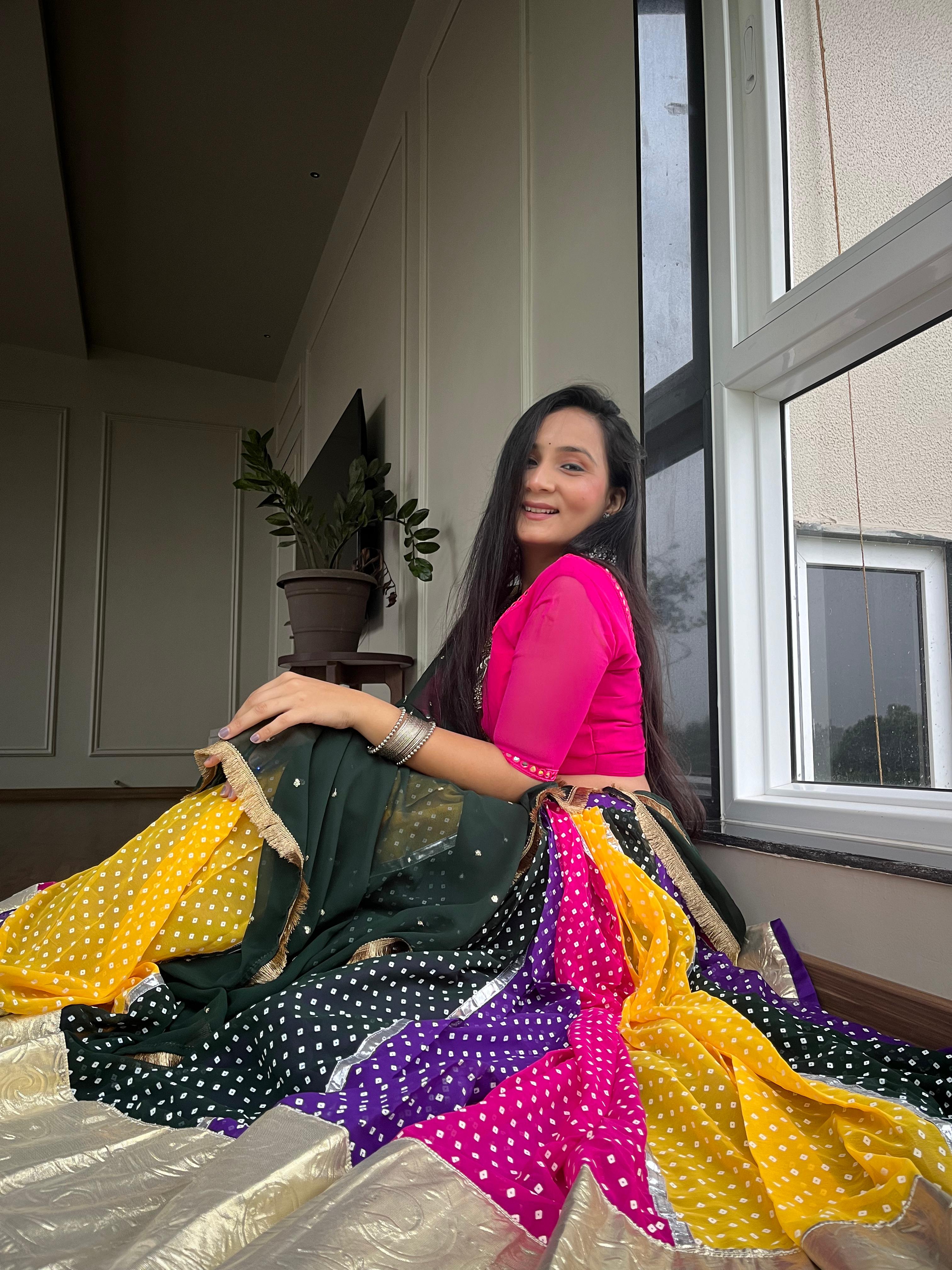 Womenline Multiple Color Navratri Lehenga Choli