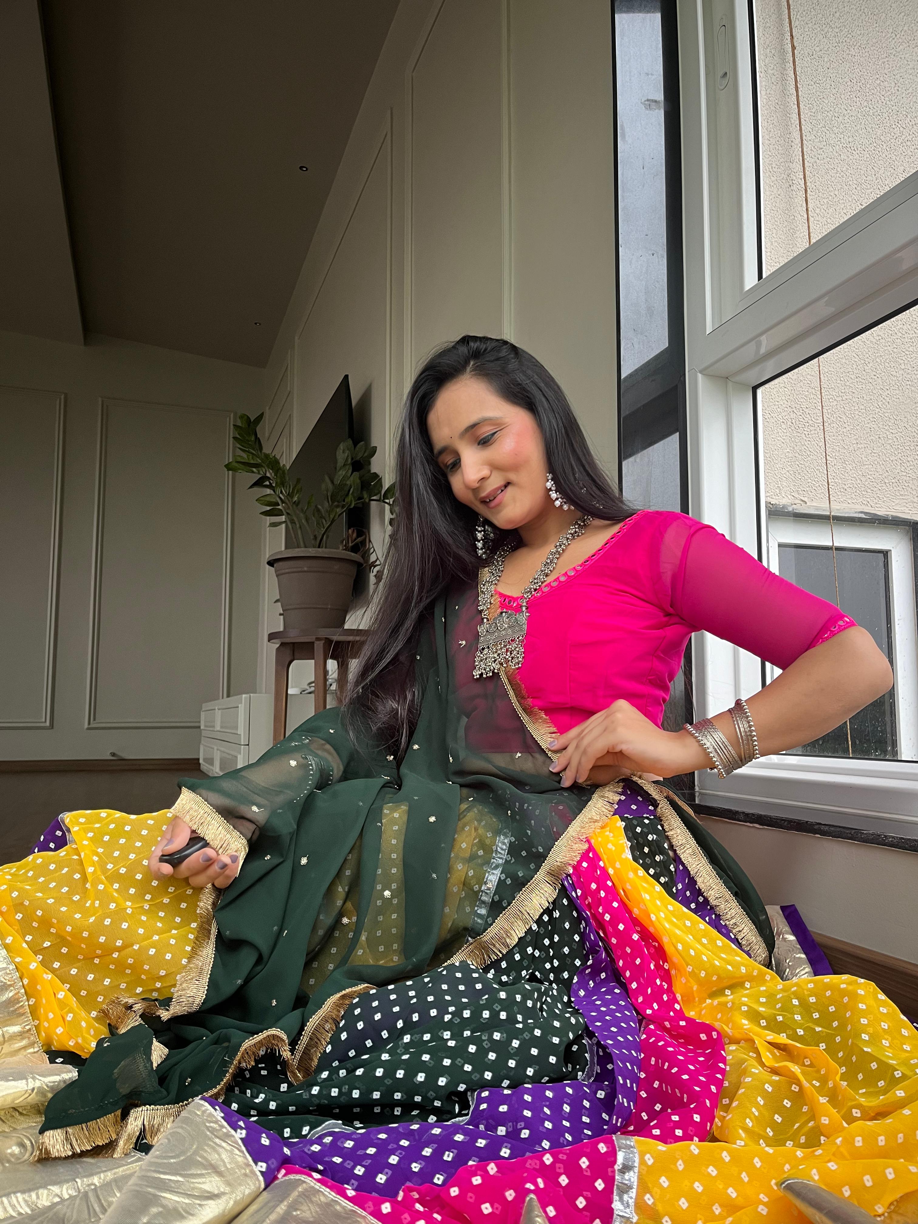 Womenline Multiple Color Navratri Lehenga Choli