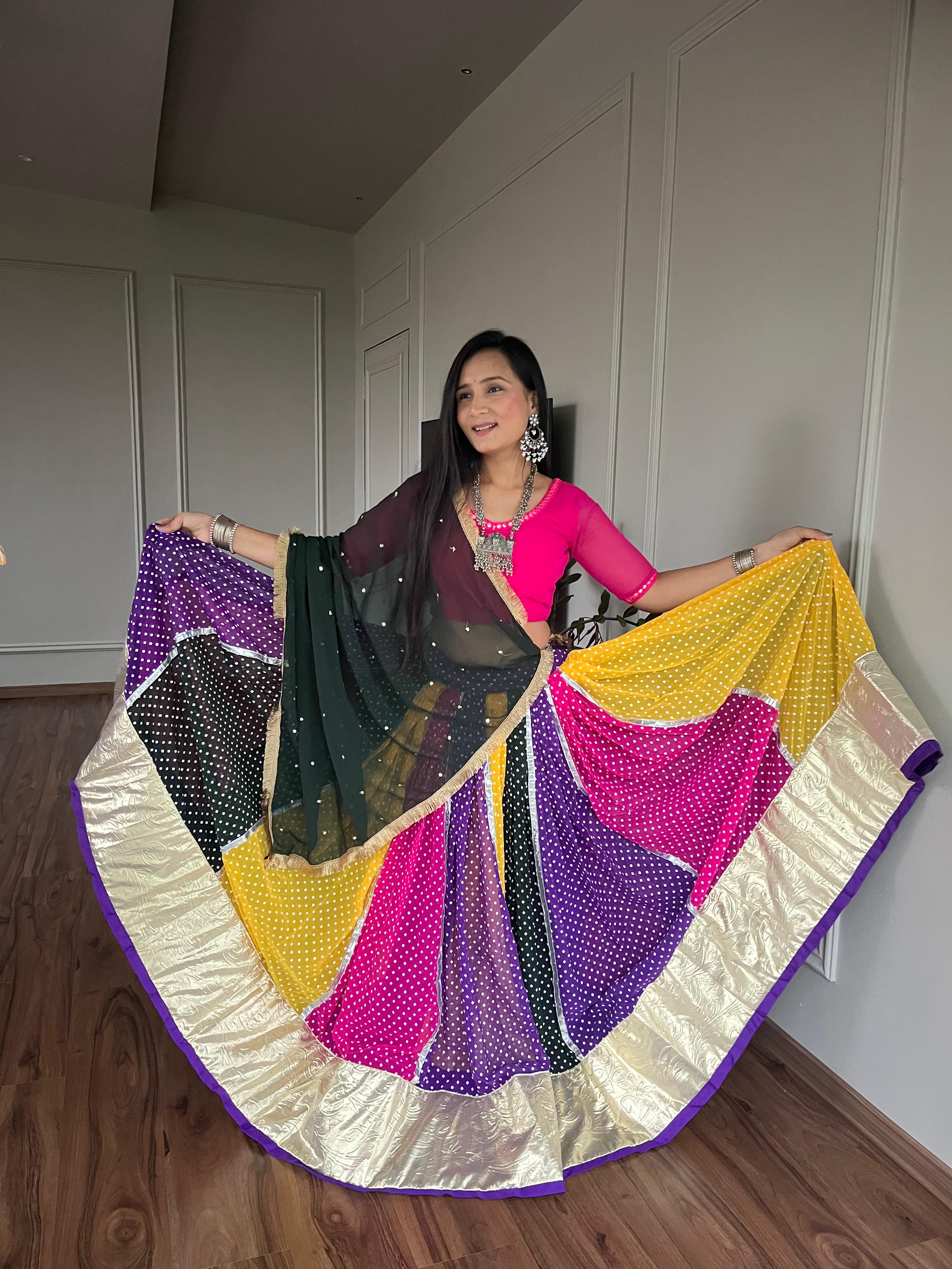 Womenline Multiple Color Navratri Lehenga Choli