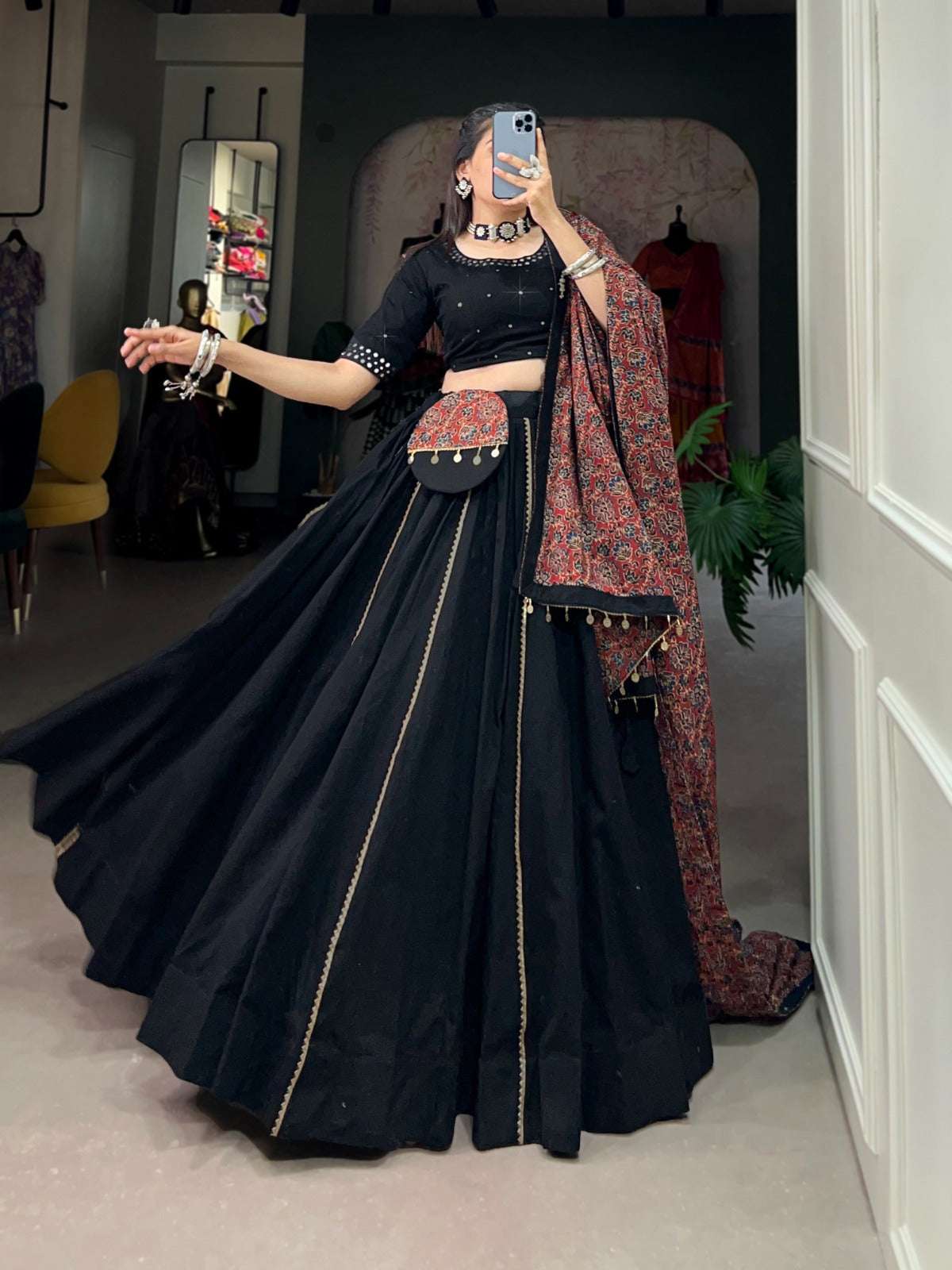 Womenline Navratri nights in this beautifully Lehenga Choli
