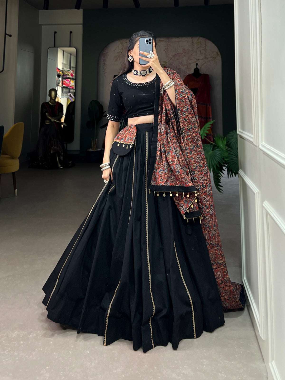 Womenline Navratri nights in this beautifully Lehenga Choli