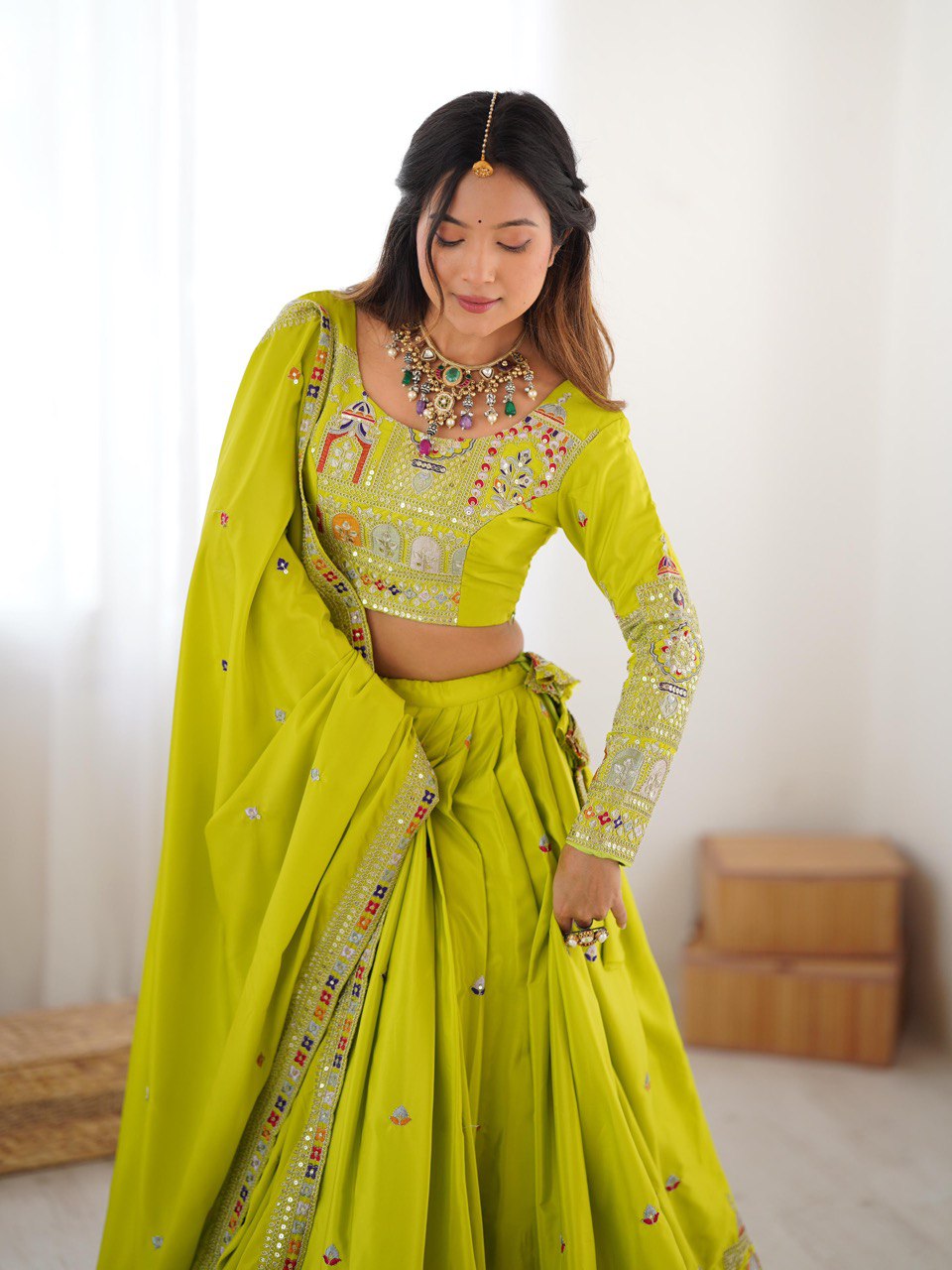 Womenline Perot Color Designer Lehenga Choli