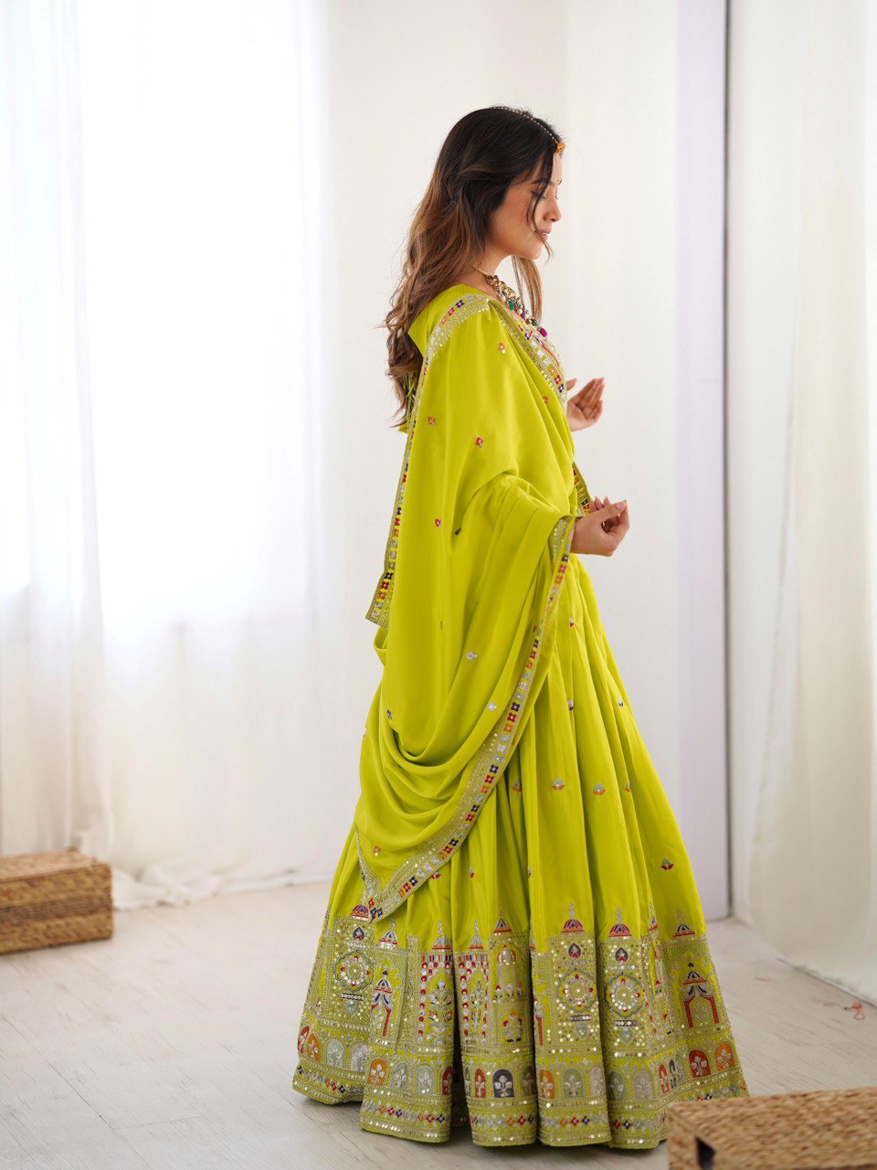 Womenline Perot Color Designer Lehenga Choli