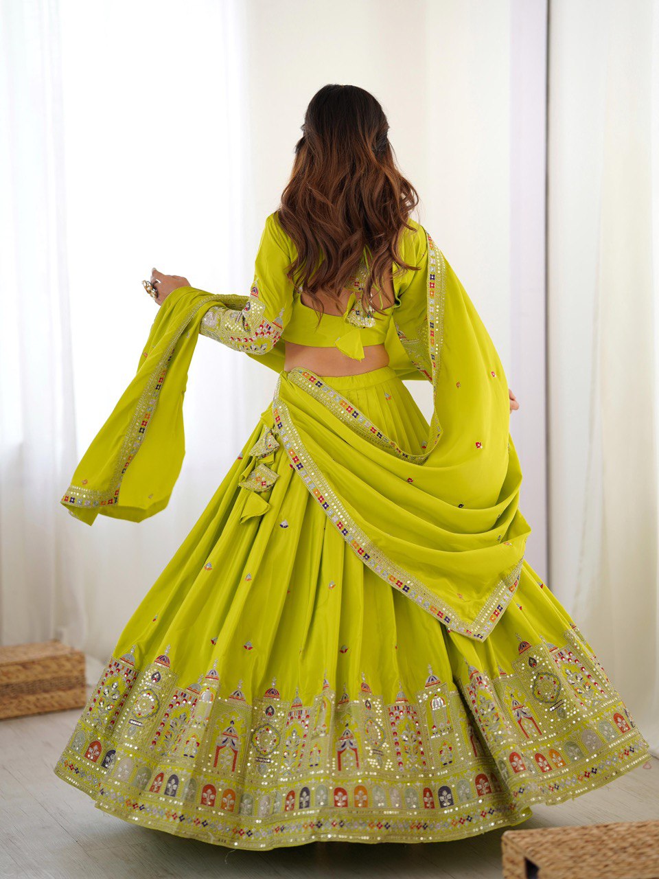 Womenline Perot Color Designer Lehenga Choli