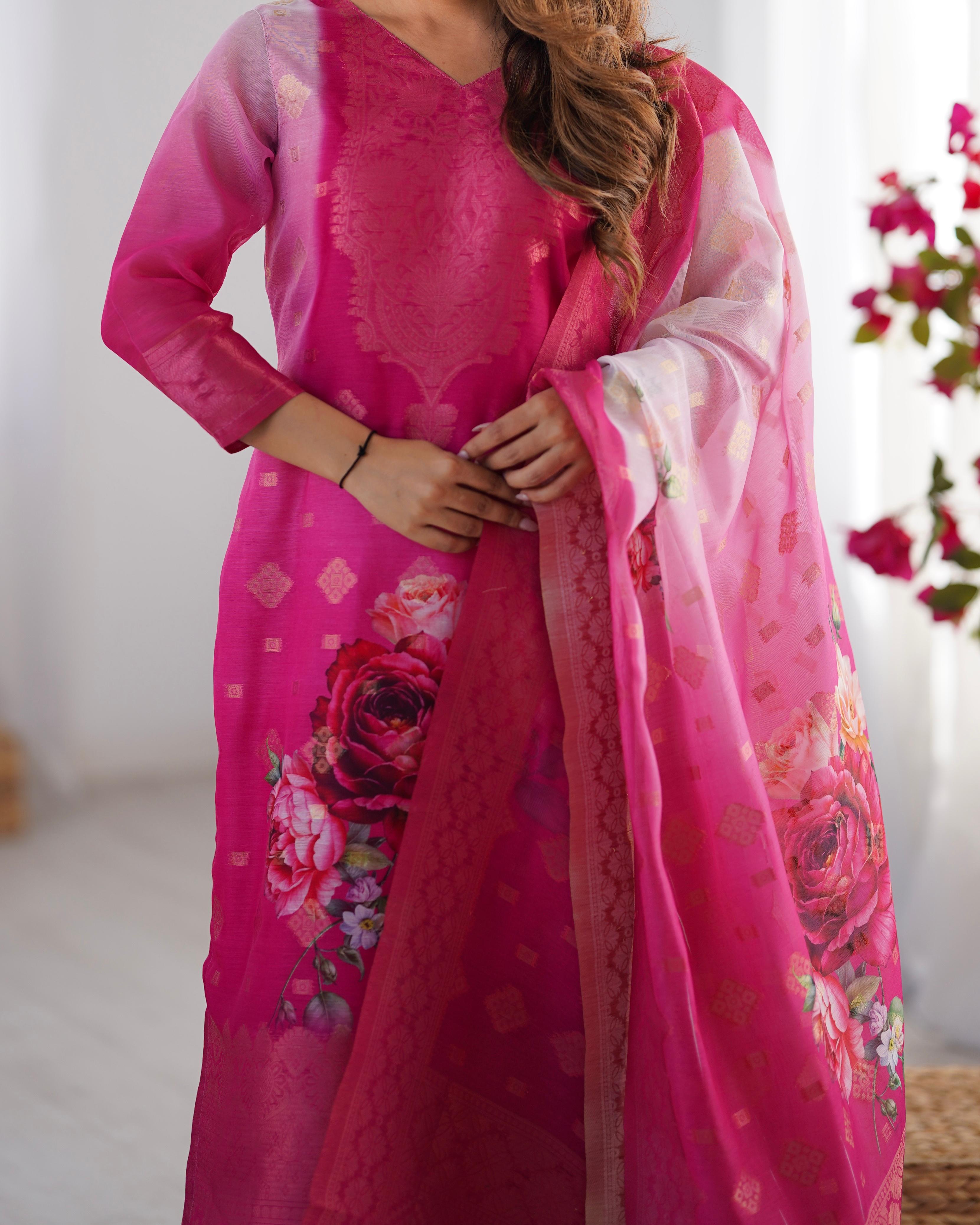 Womenline Pink Color Designer Dress