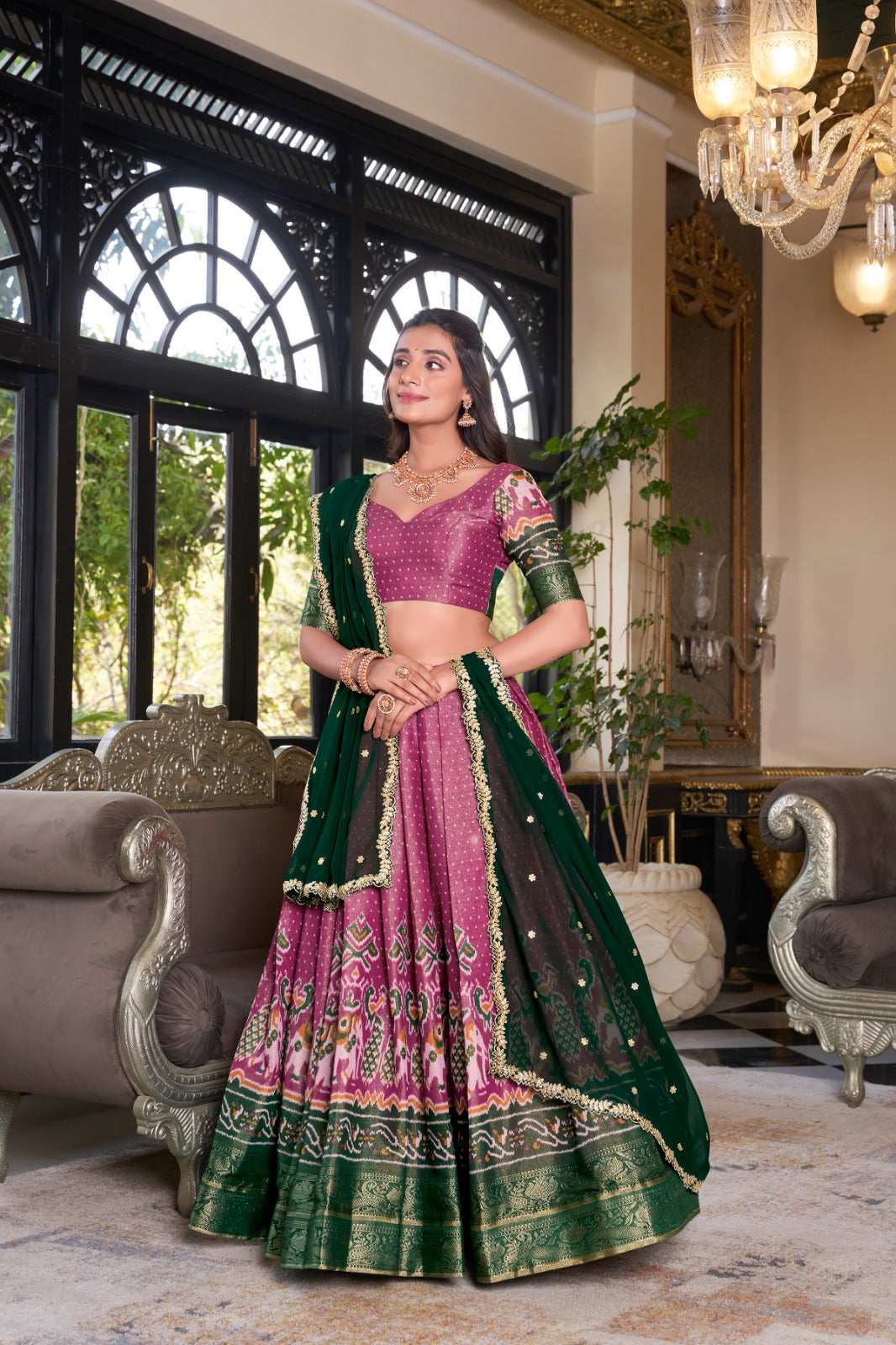 Womenline Pink Color Silk that speaks tradition
