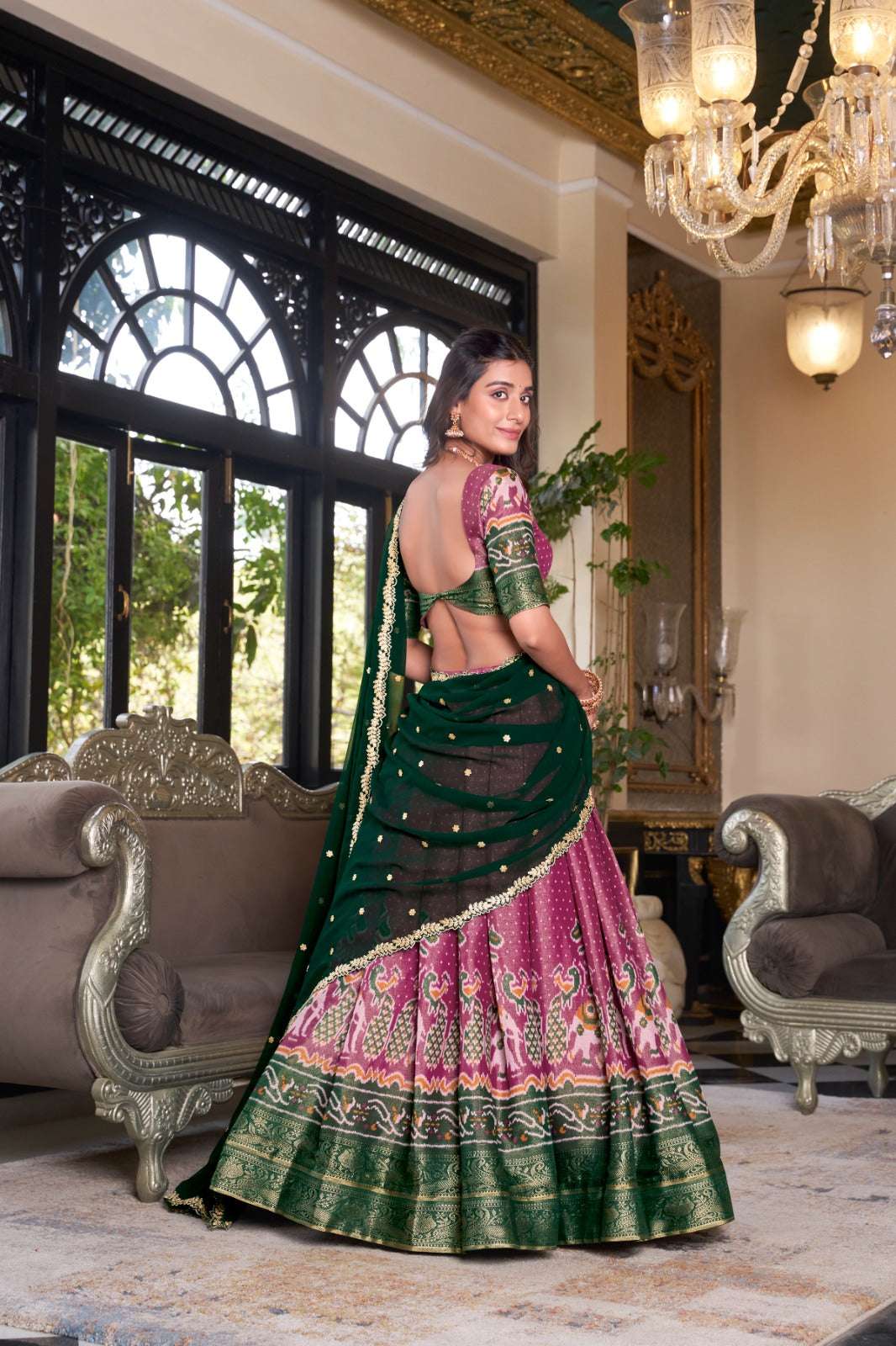 Womenline Pink Color Silk that speaks tradition