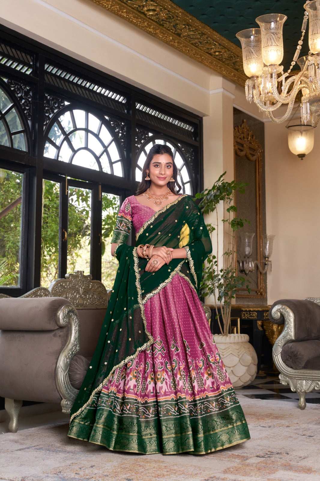 Womenline Pink Color Silk that speaks tradition