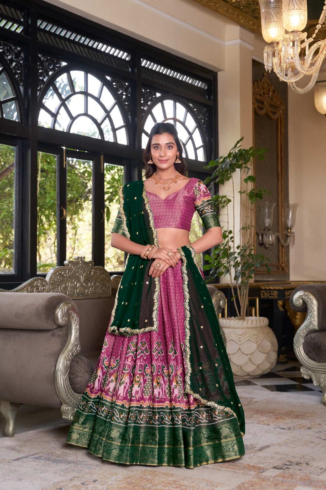 Womenline Pink Color Silk that speaks tradition